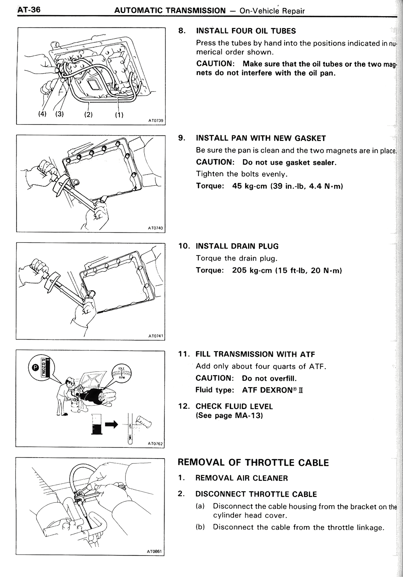 Automatic Transmission — MK2 Supra Automatic Transmission, page 36