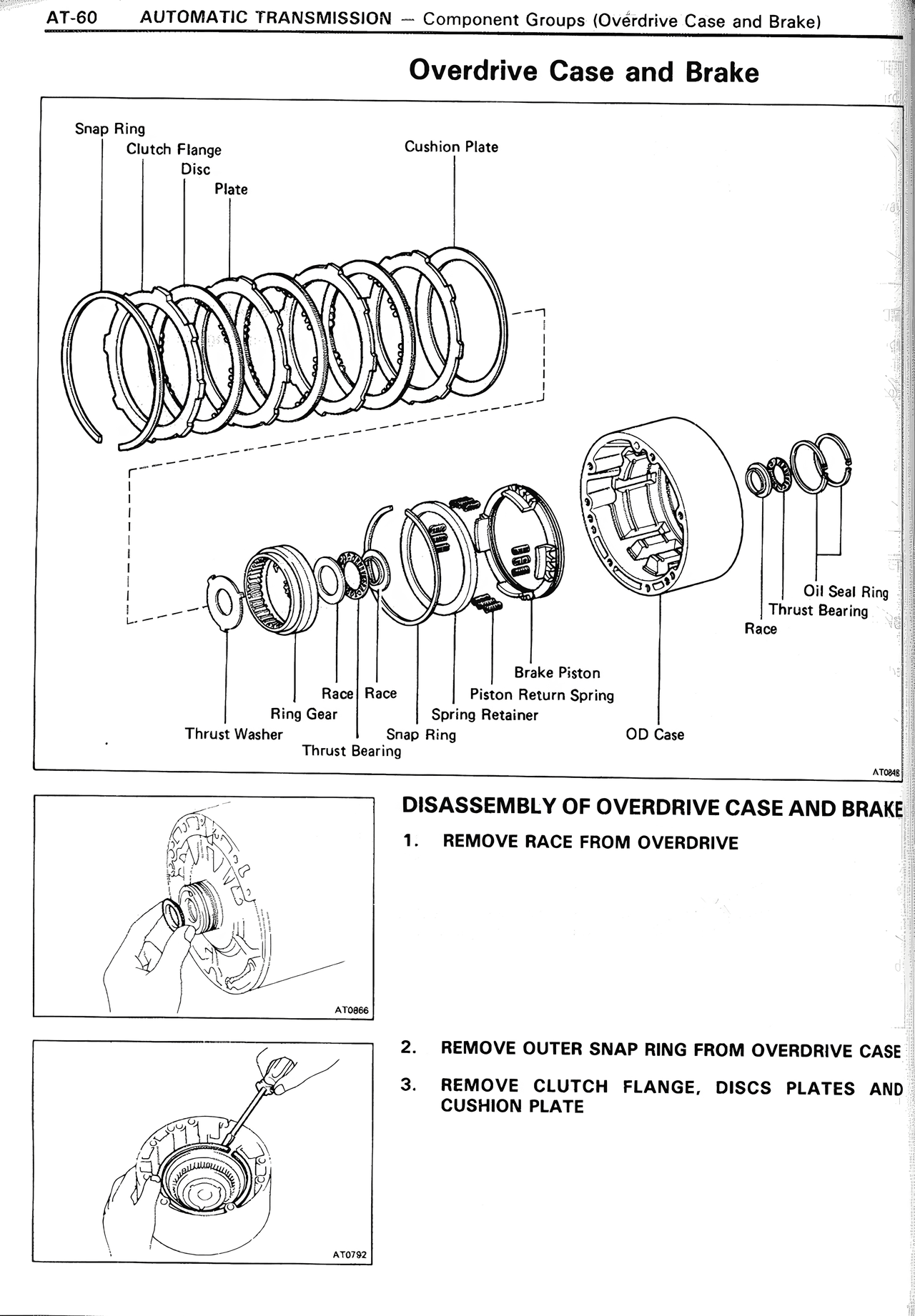 Overdrive Case and Brake — MK2 Supra Automatic Transmission, page 60