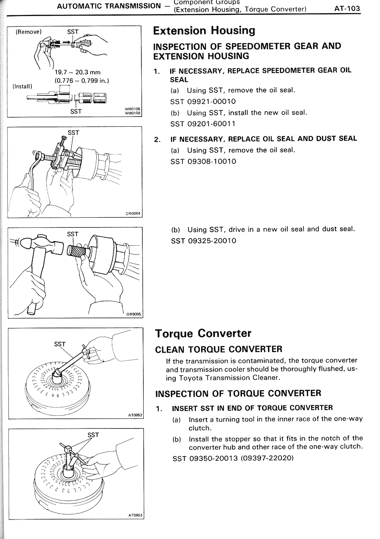 Extension Housing — MK2 Supra Automatic Transmission, page 103