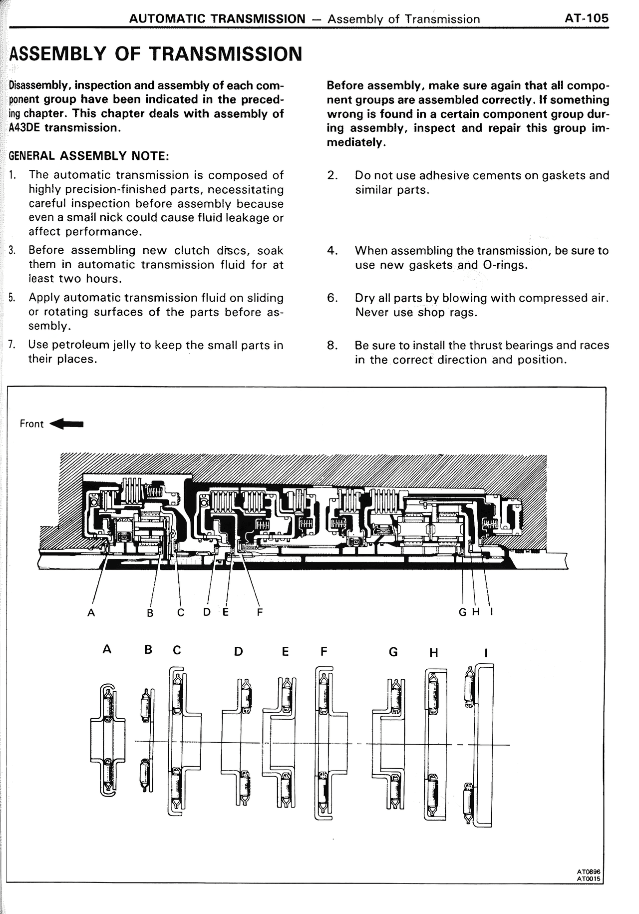 Assembly of Transmission — MK2 Supra Automatic Transmission, page 105