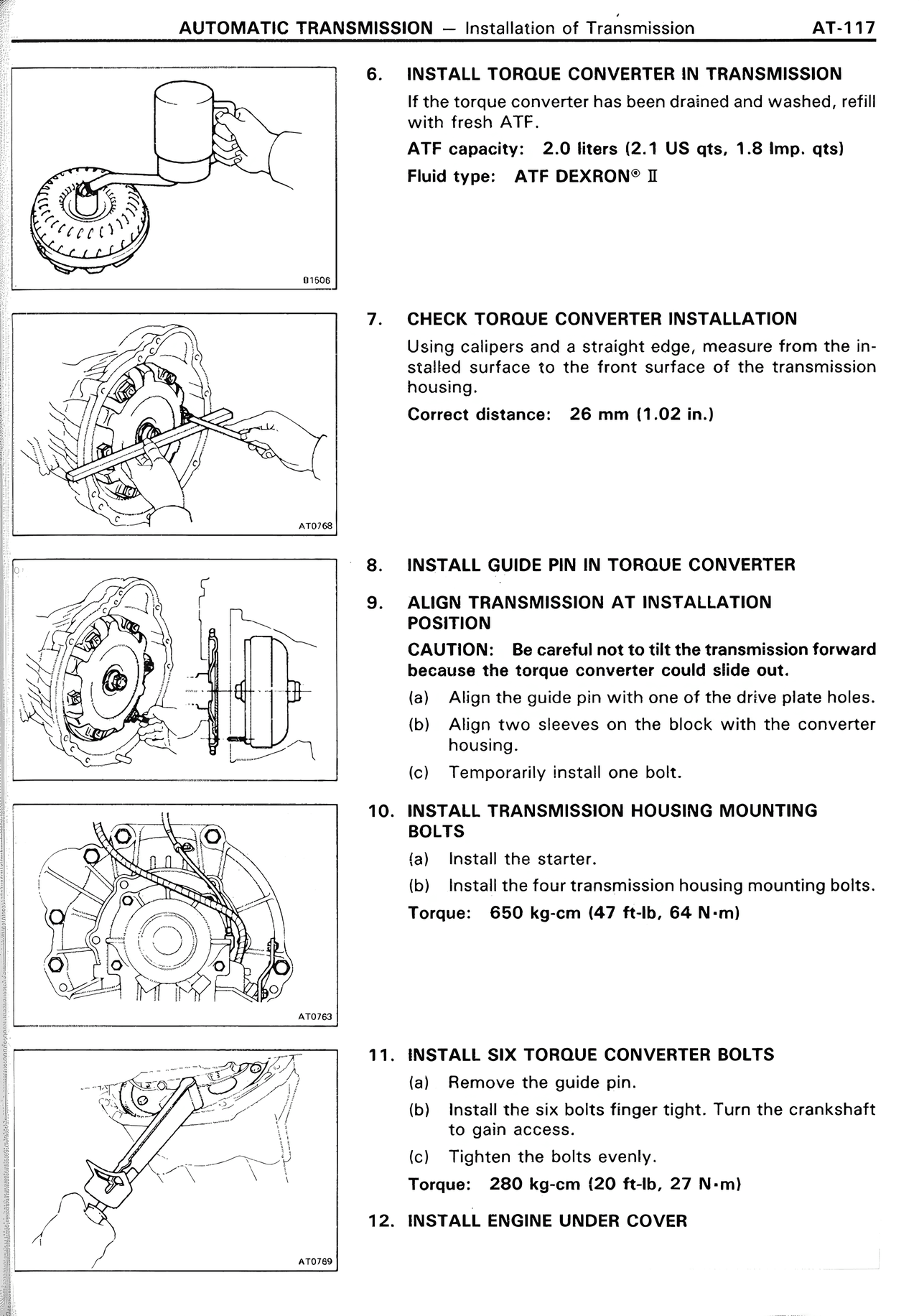 Automatic Transmission — MK2 Supra Automatic Transmission, page 117