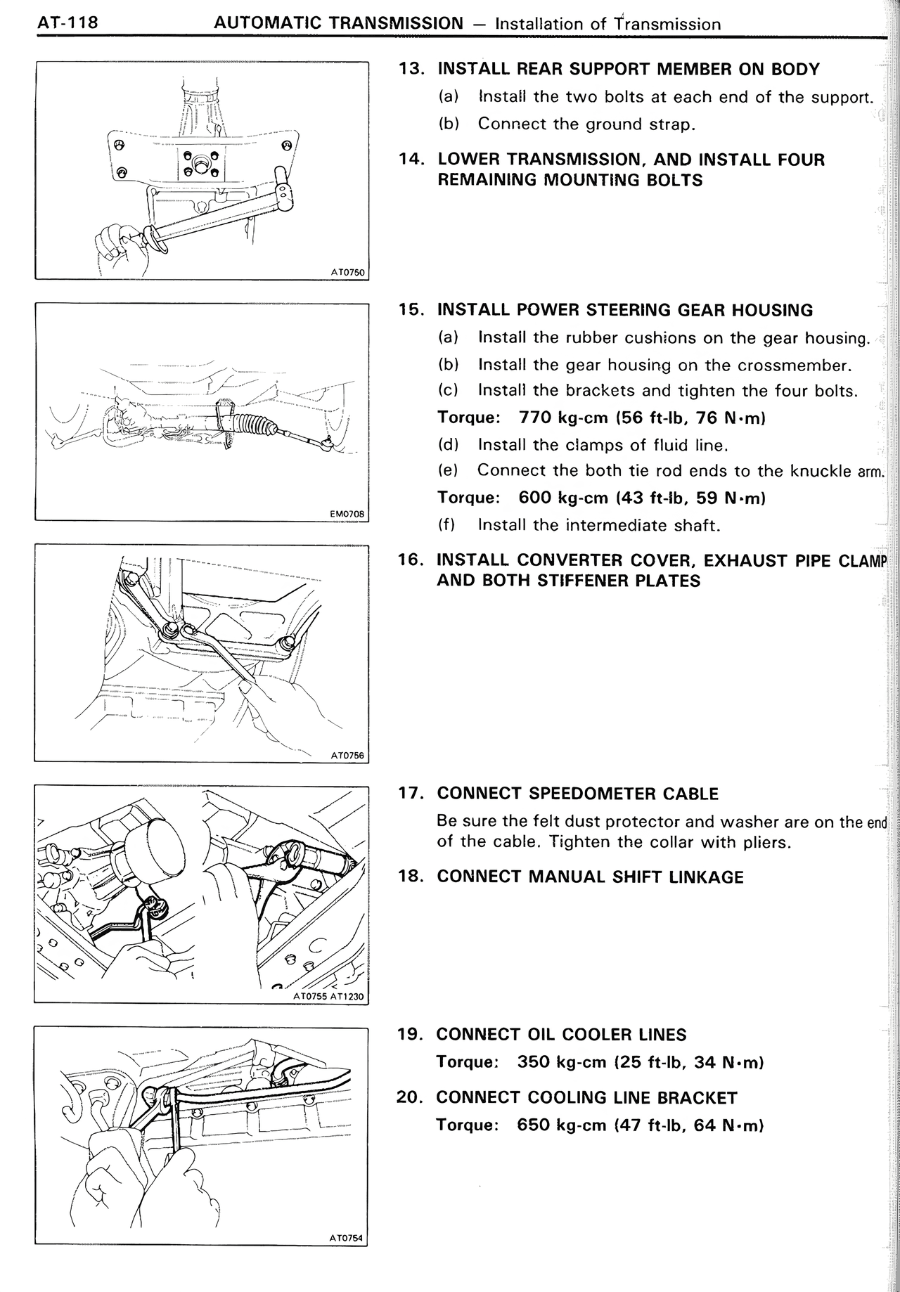 Automatic Transmission — MK2 Supra Automatic Transmission, page 118