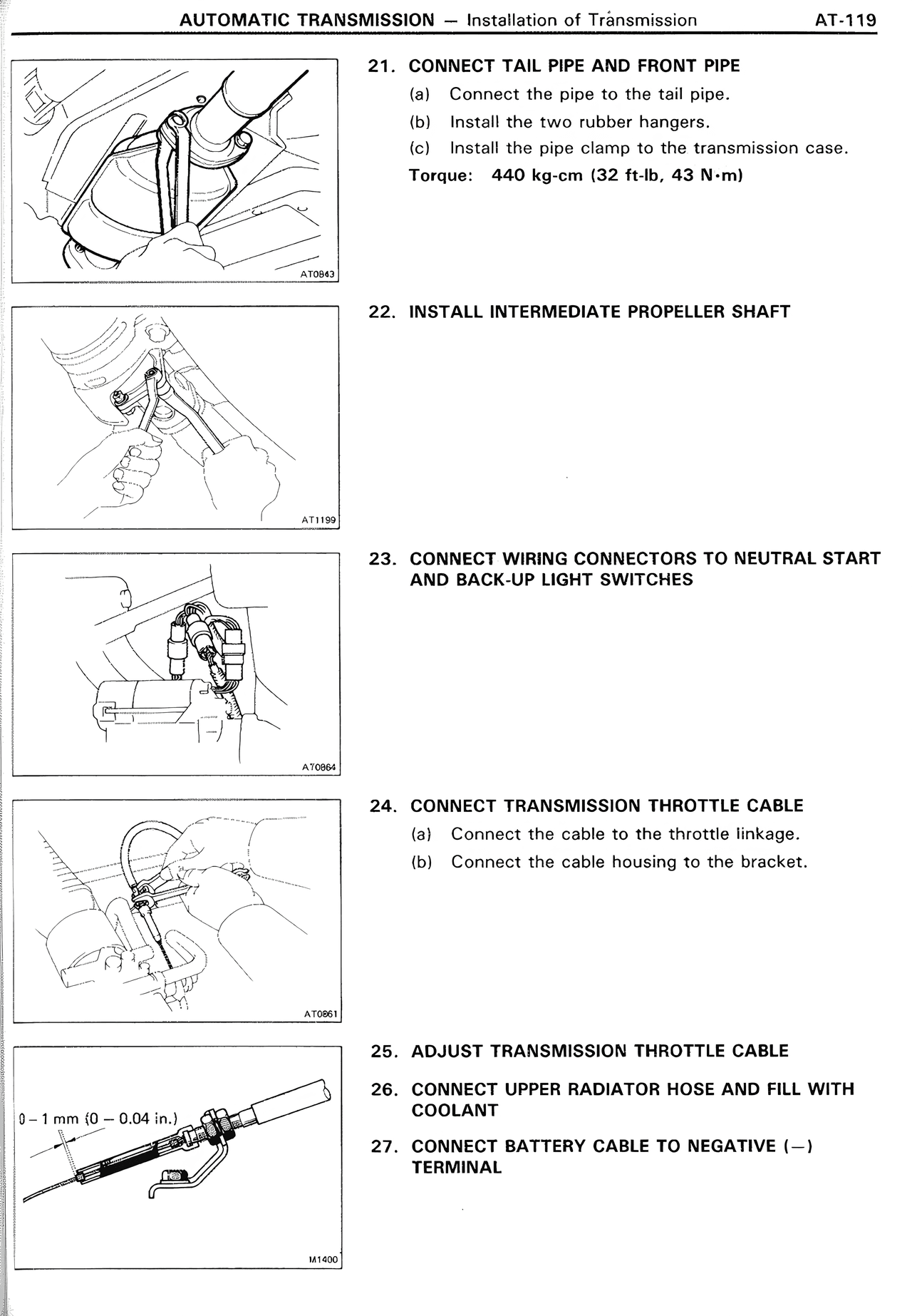 Automatic Transmission — MK2 Supra Automatic Transmission, page 119