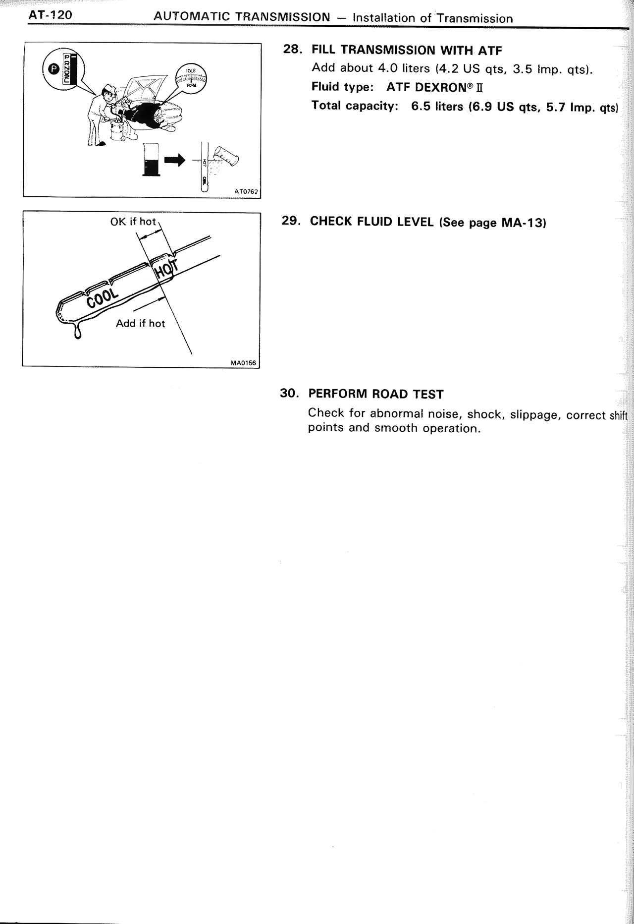 Automatic Transmission — MK2 Supra Automatic Transmission, page 120