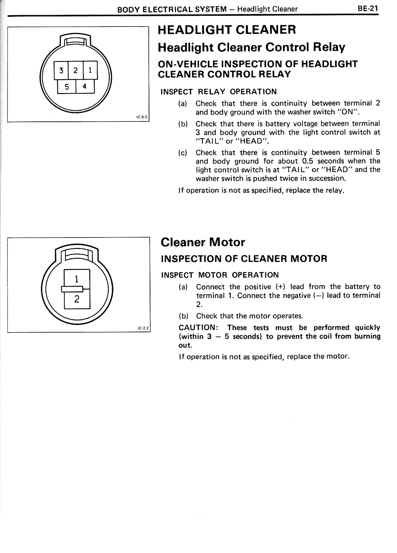 Headlight Cleaner — MK2 Supra Body Electrical System, page 21