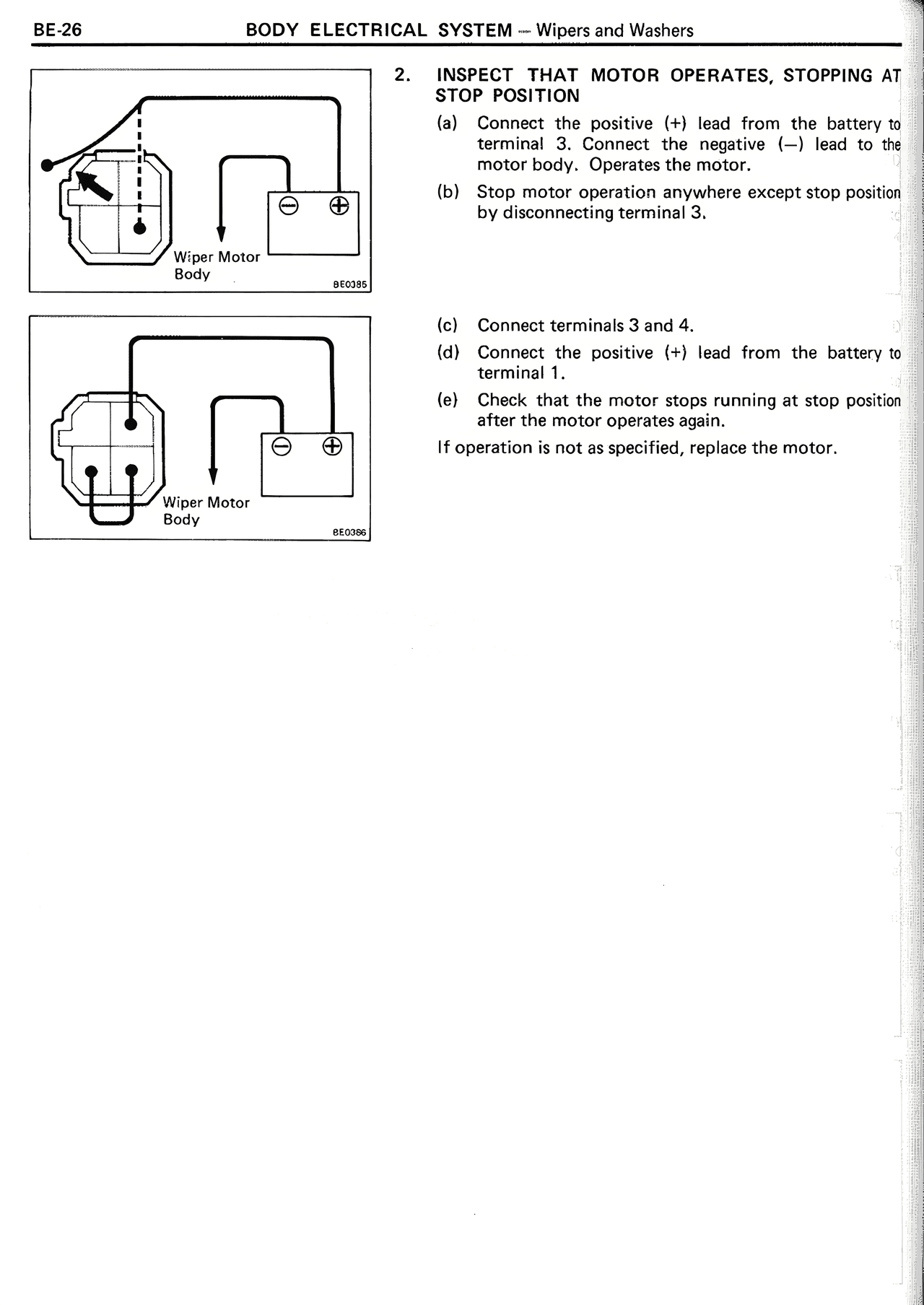 Body Electrical System — MK2 Supra Body Electrical System, page 26