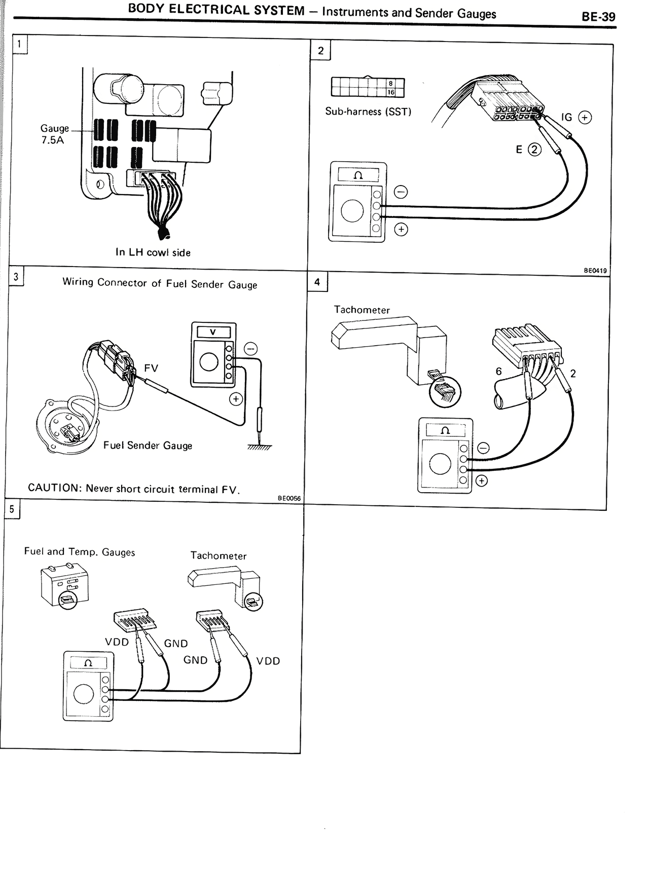 Body Electrical System — MK2 Supra Body Electrical System, page 39