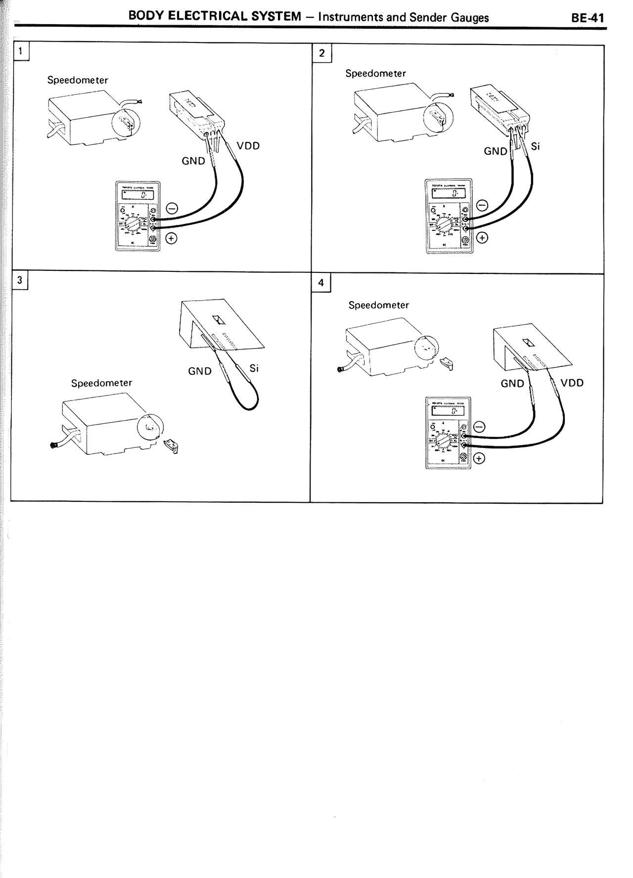 Body Electrical System — MK2 Supra Body Electrical System, page 41