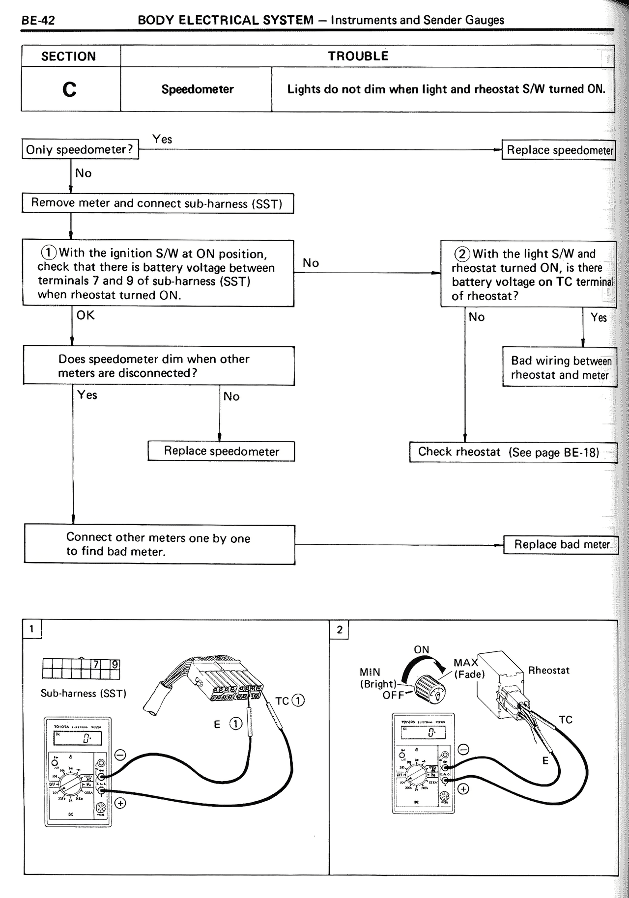 Body Electrical System — MK2 Supra Body Electrical System, page 42