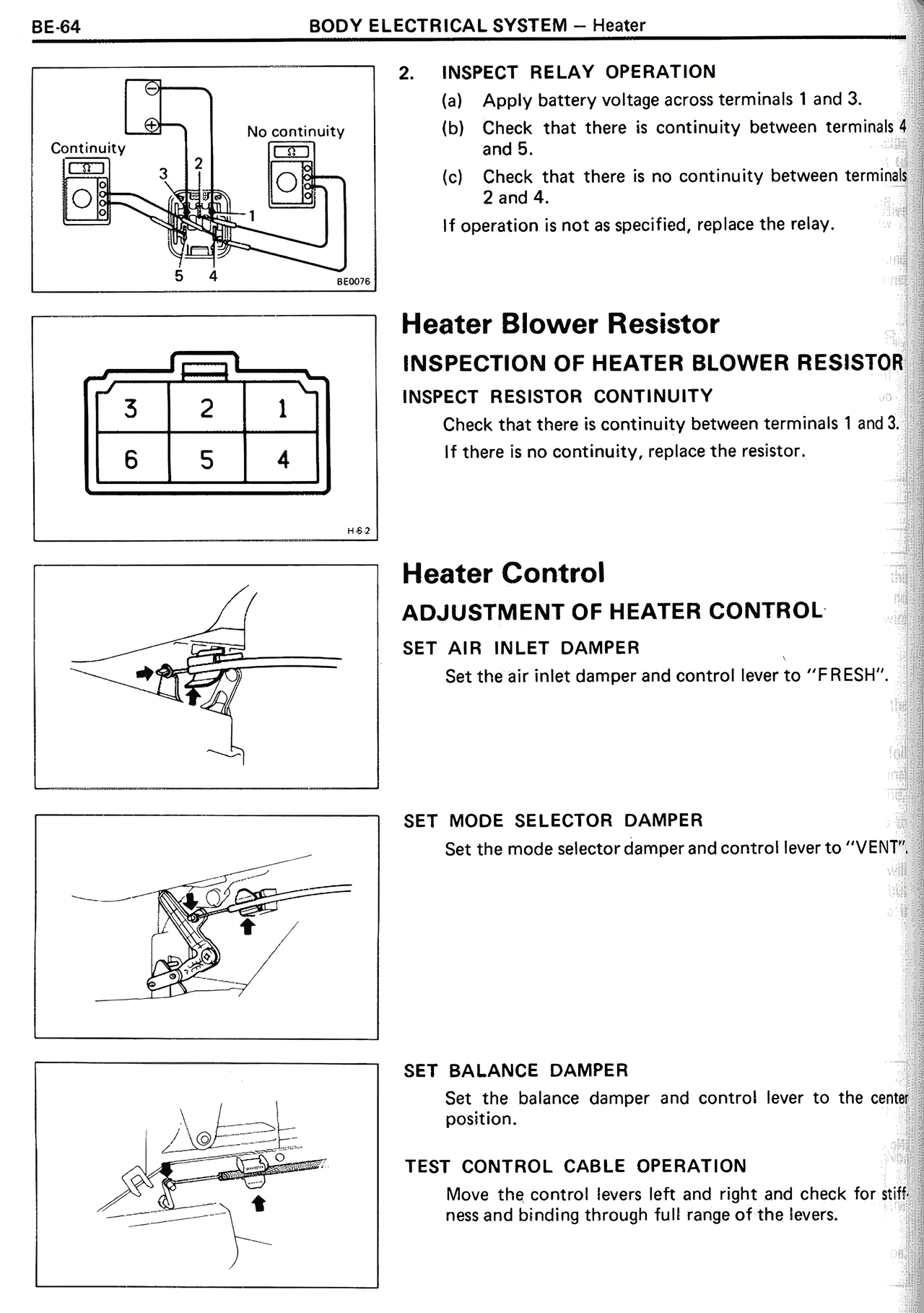 Body Electrical System — MK2 Supra Body Electrical System, page 64
