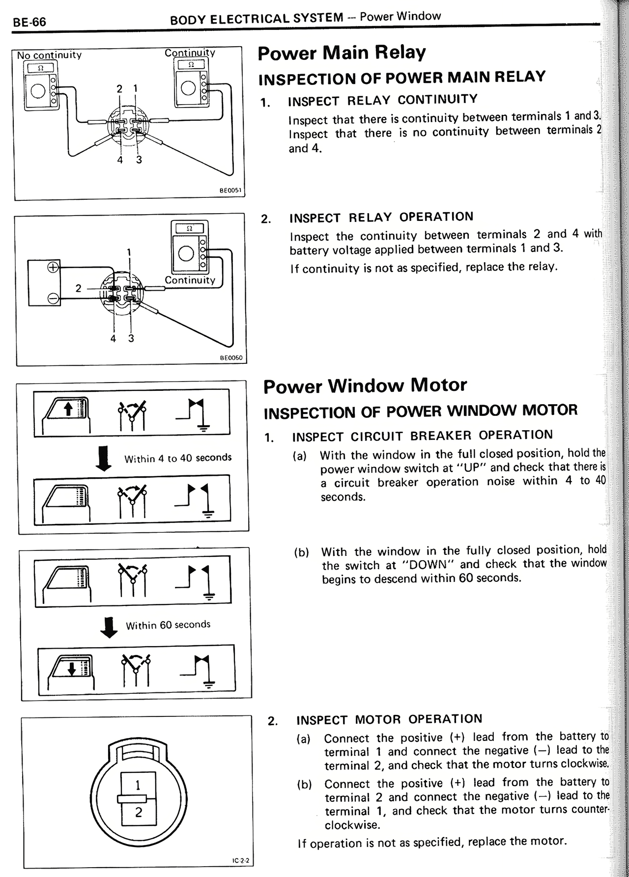 Body Electrical System — MK2 Supra Body Electrical System, page 66