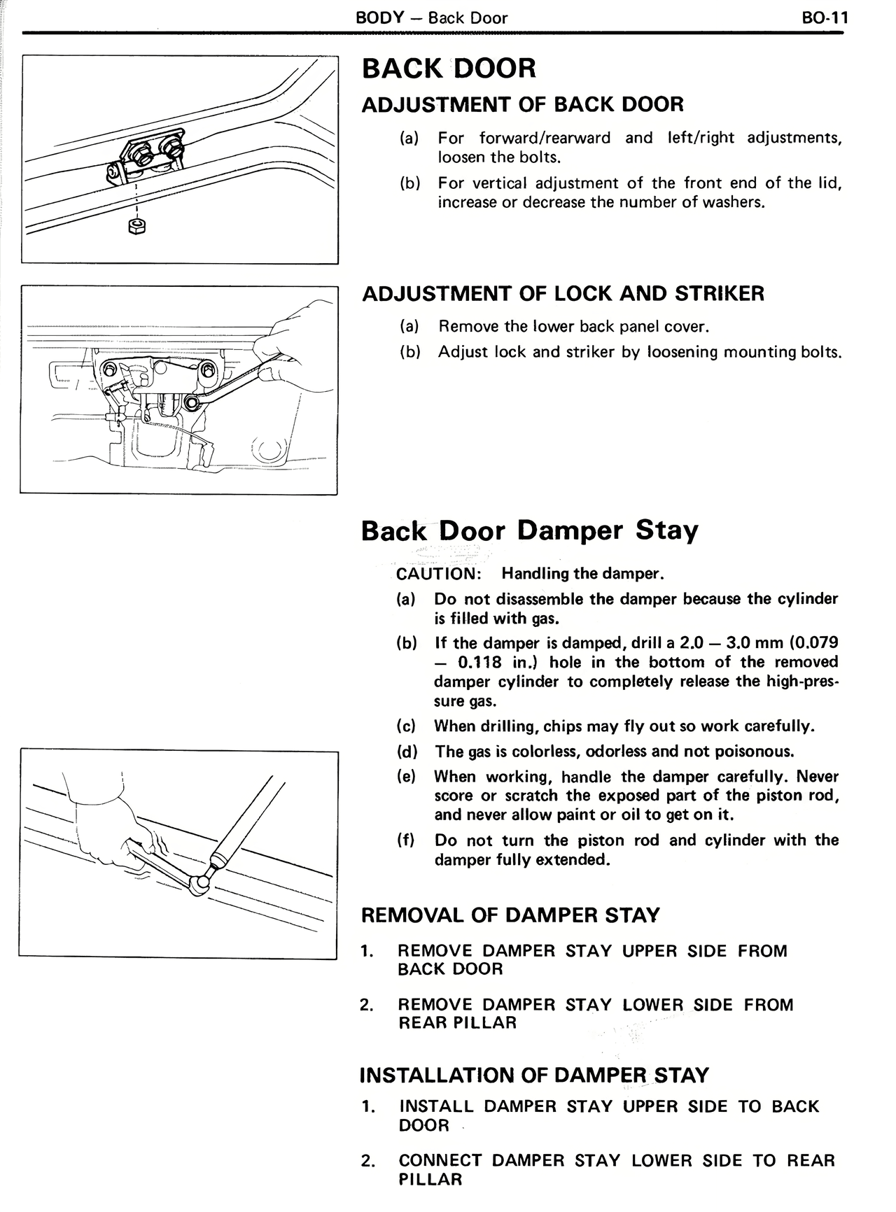 Back Door — MK2 Supra Body, page 11