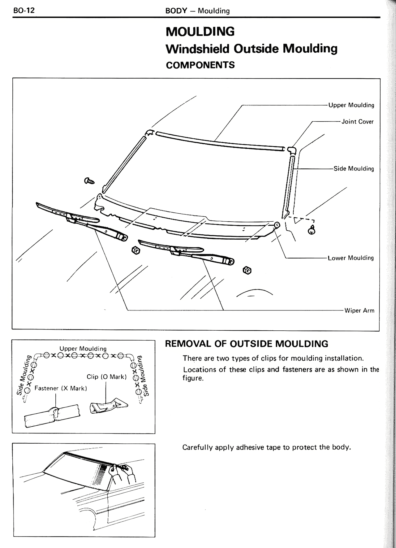 Moulding Windshield Outside Moulding — MK2 Supra Body, page 12