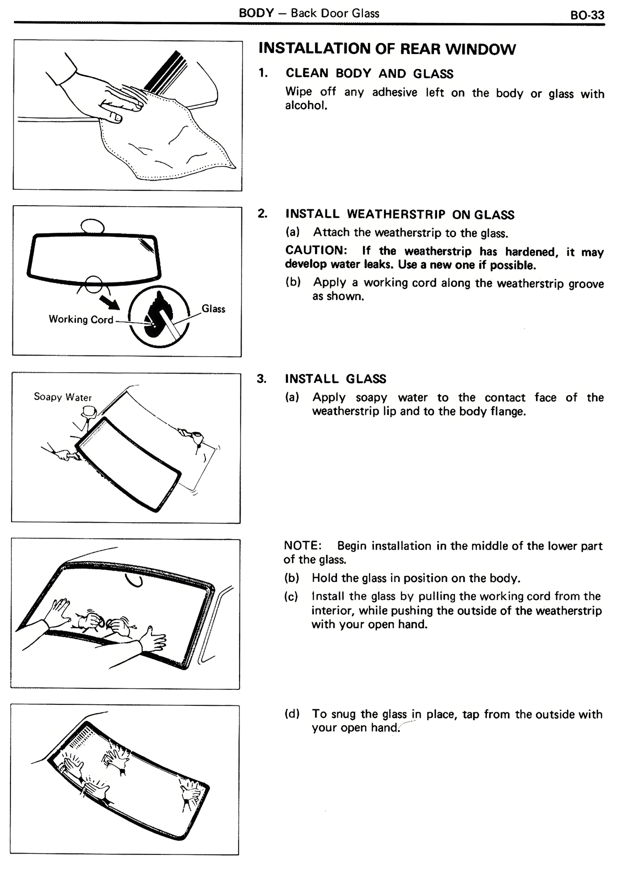 Installation of Rear Window — MK2 Supra Body, page 33