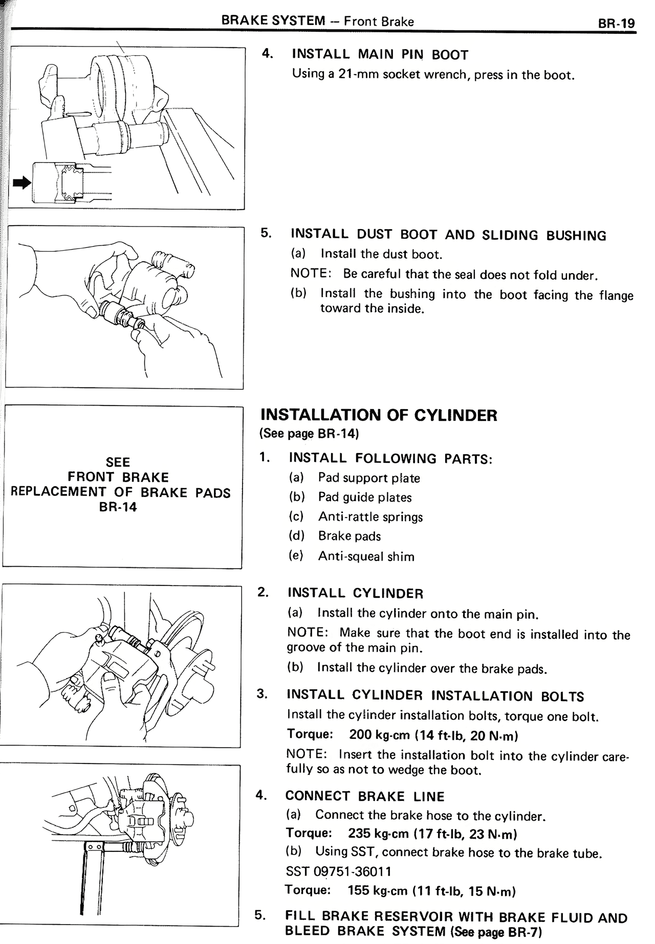 Brake System — MK2 Supra Brake System, page 19