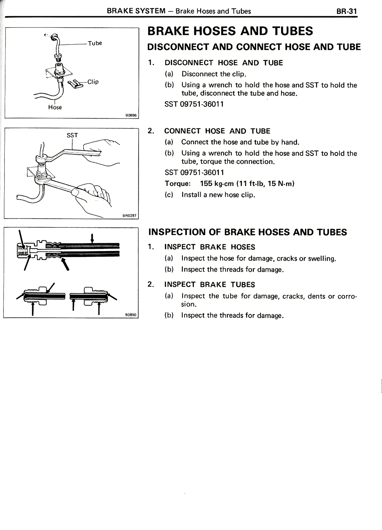Brake Hoses and Tubes — MK2 Supra Brake System, page 31