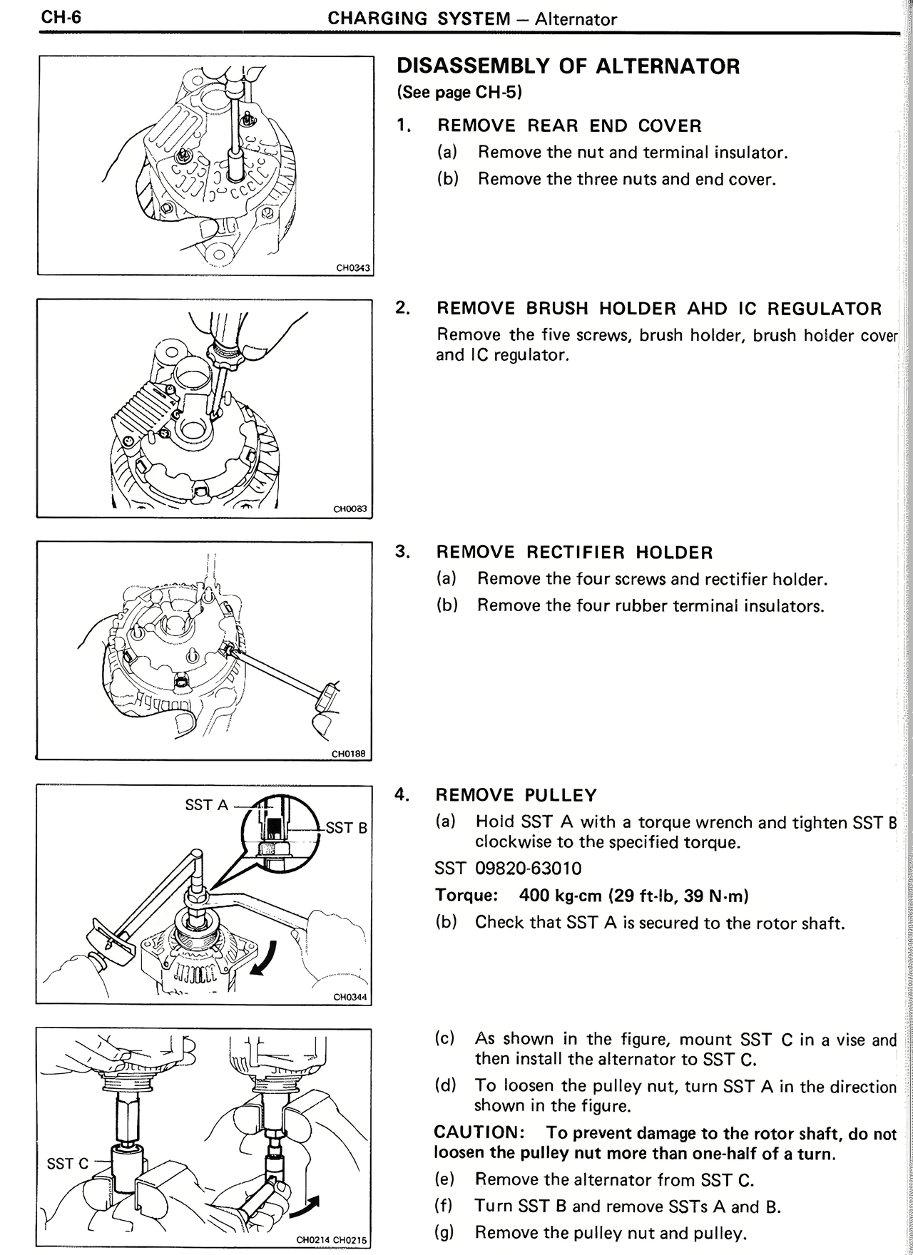 Disassembly of Alternator — MK2 Supra Charging System, page 6