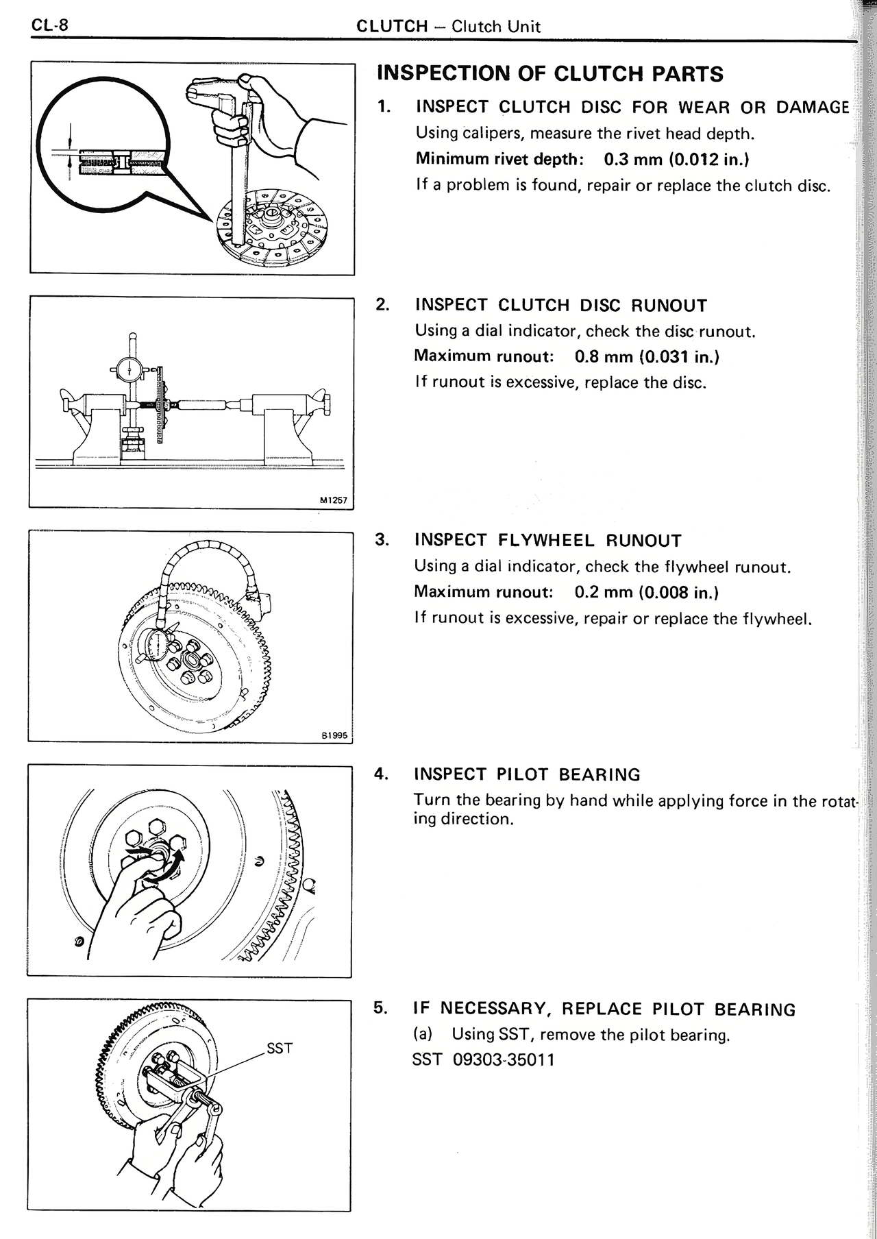 Inspection of Clutch Parts — MK2 Supra Clutch, page 8