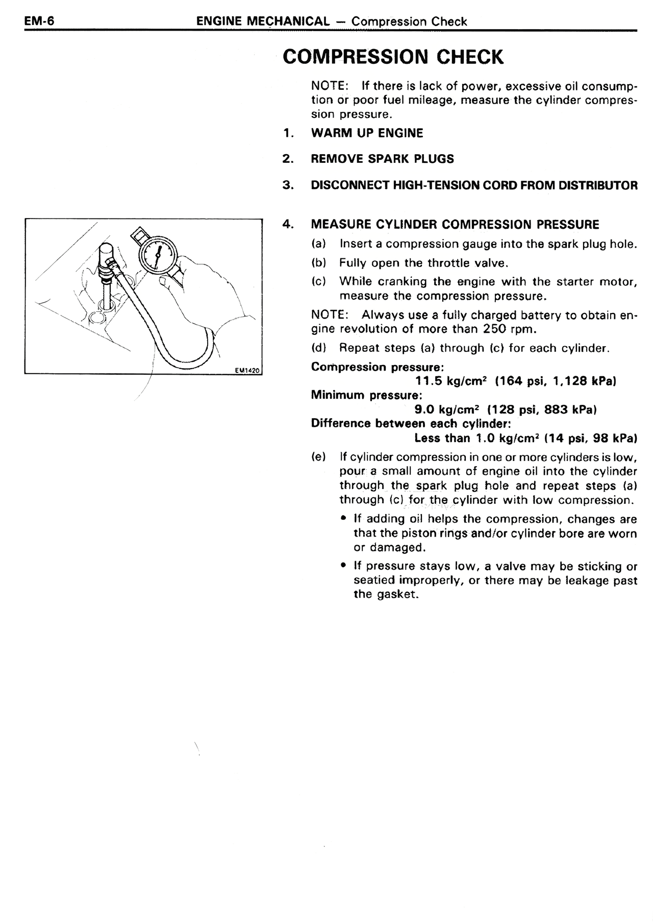 Compression Check — MK2 Supra Engine Mechanical, page 6