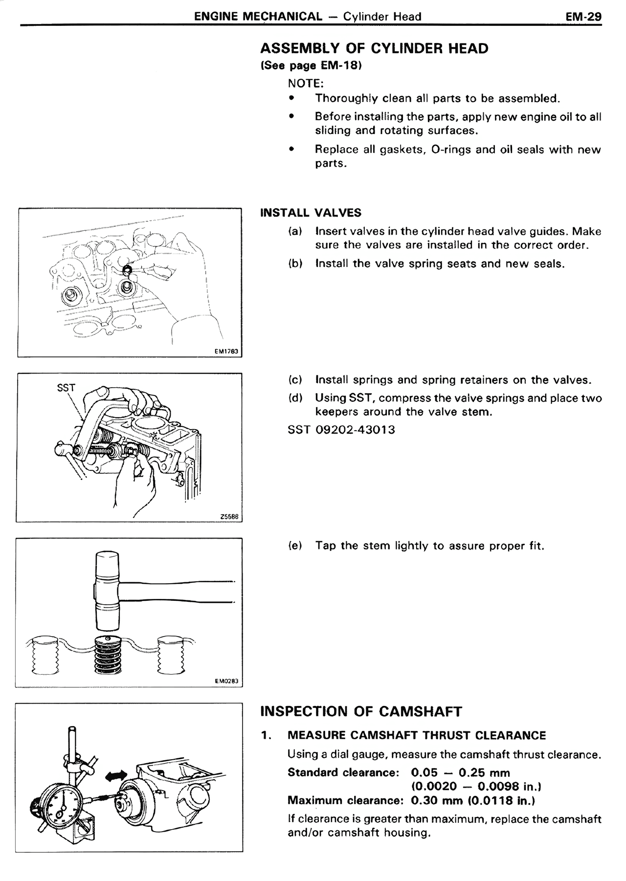Assembly of Cylinder Head — MK2 Supra Engine Mechanical, page 29