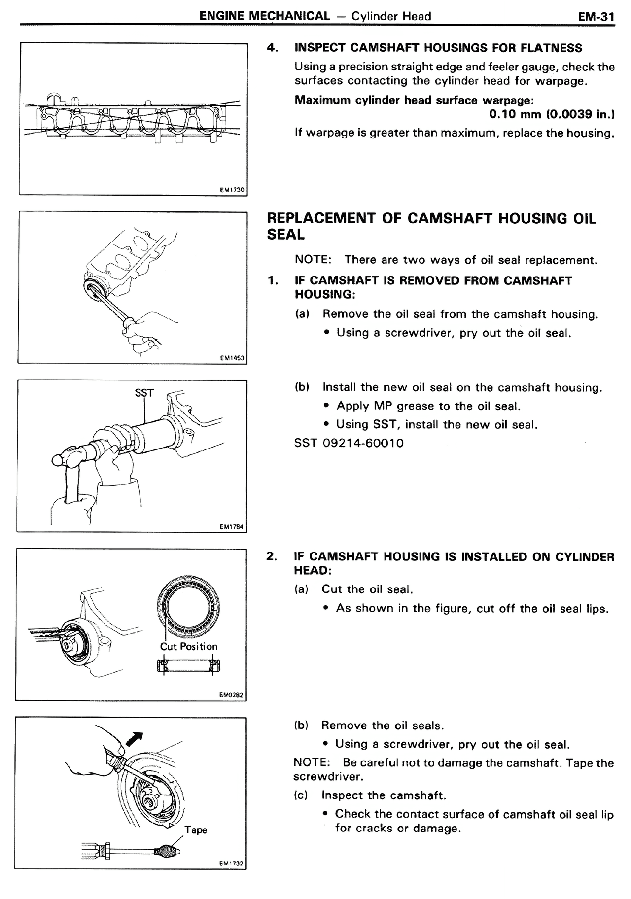 Engine Mechanical — MK2 Supra Engine Mechanical, page 31