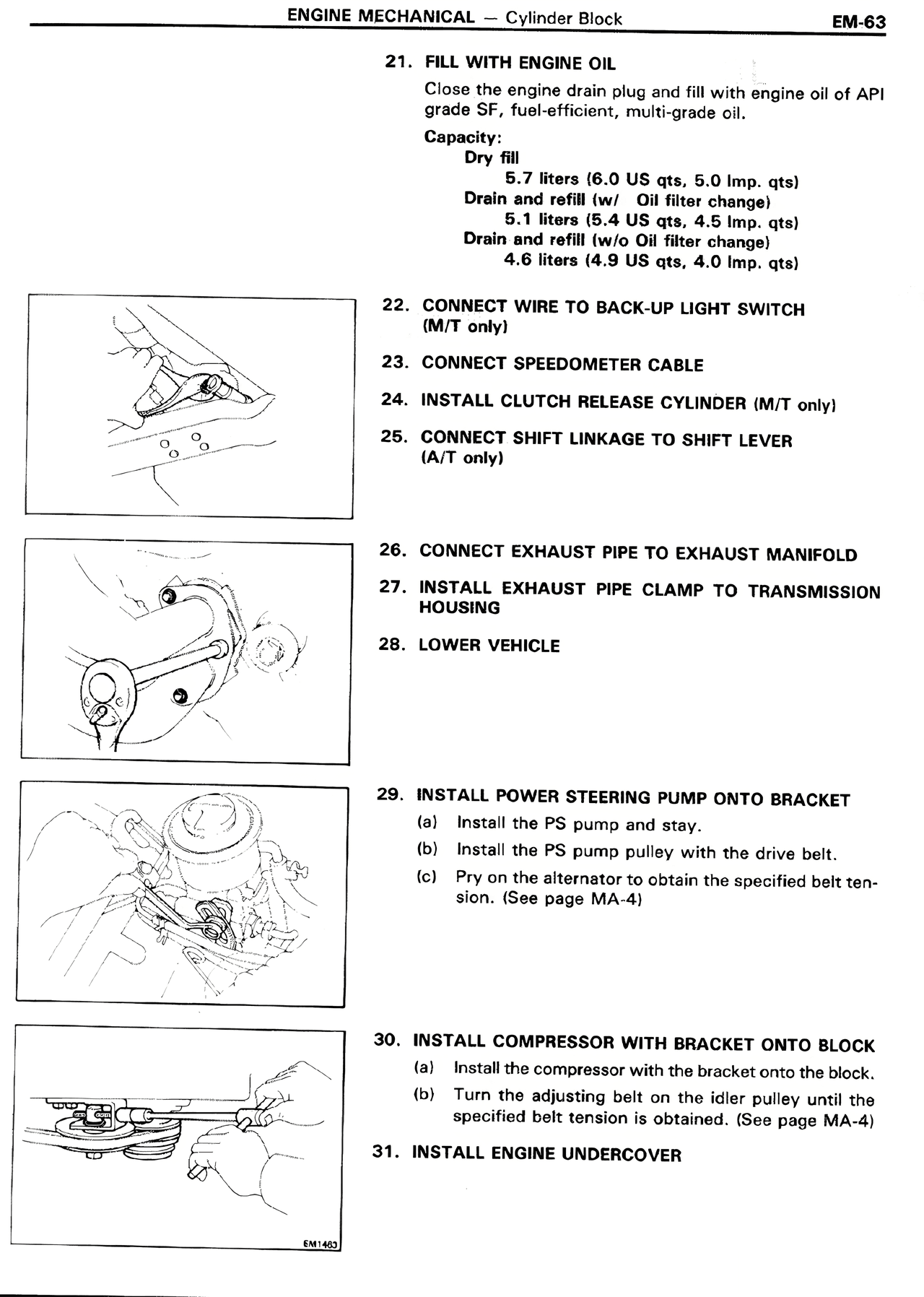 Engine Mechanical — MK2 Supra Engine Mechanical, page 63
