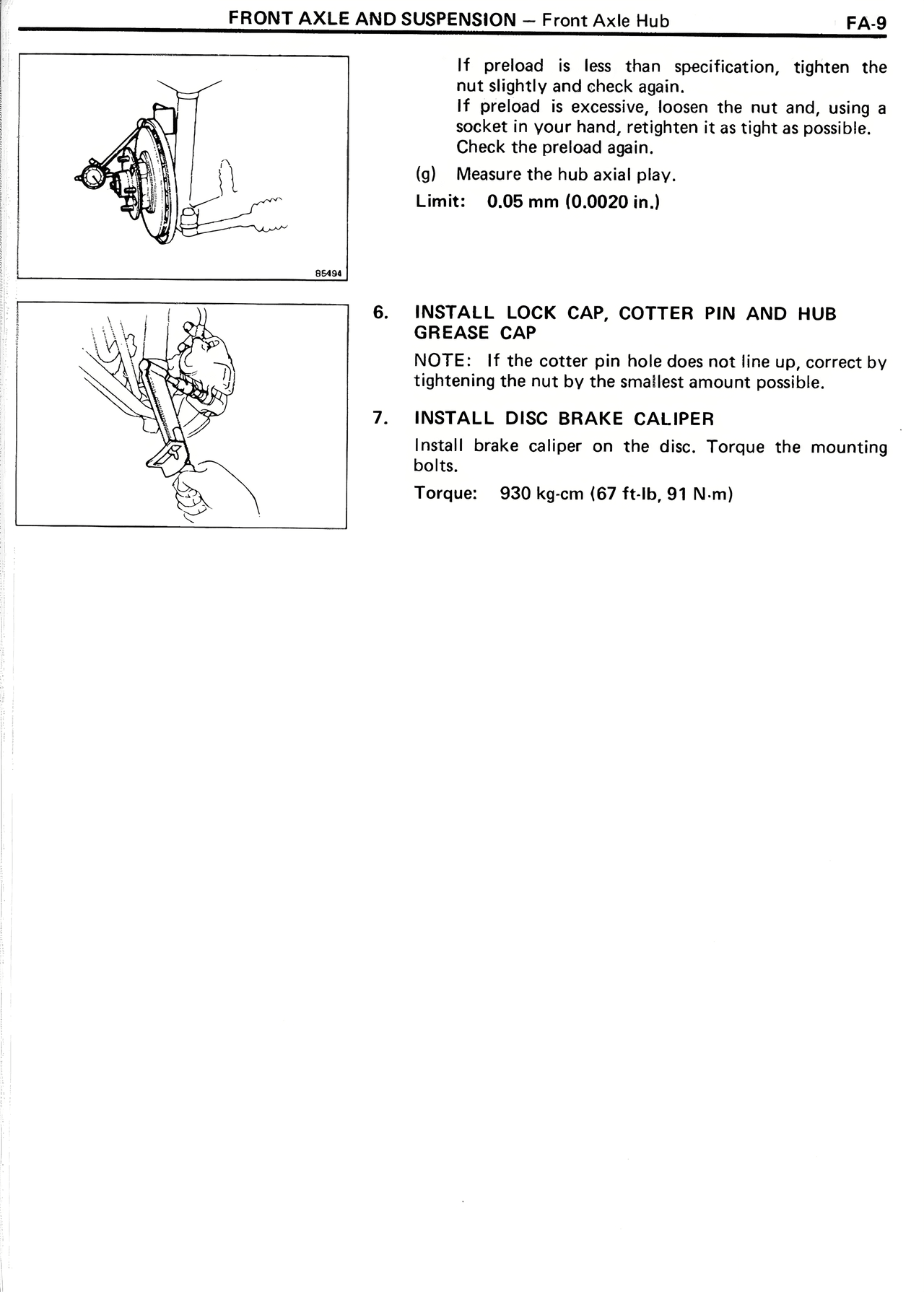 Front Axle And Suspension — MK2 Supra Front Axle And Suspension, page 9