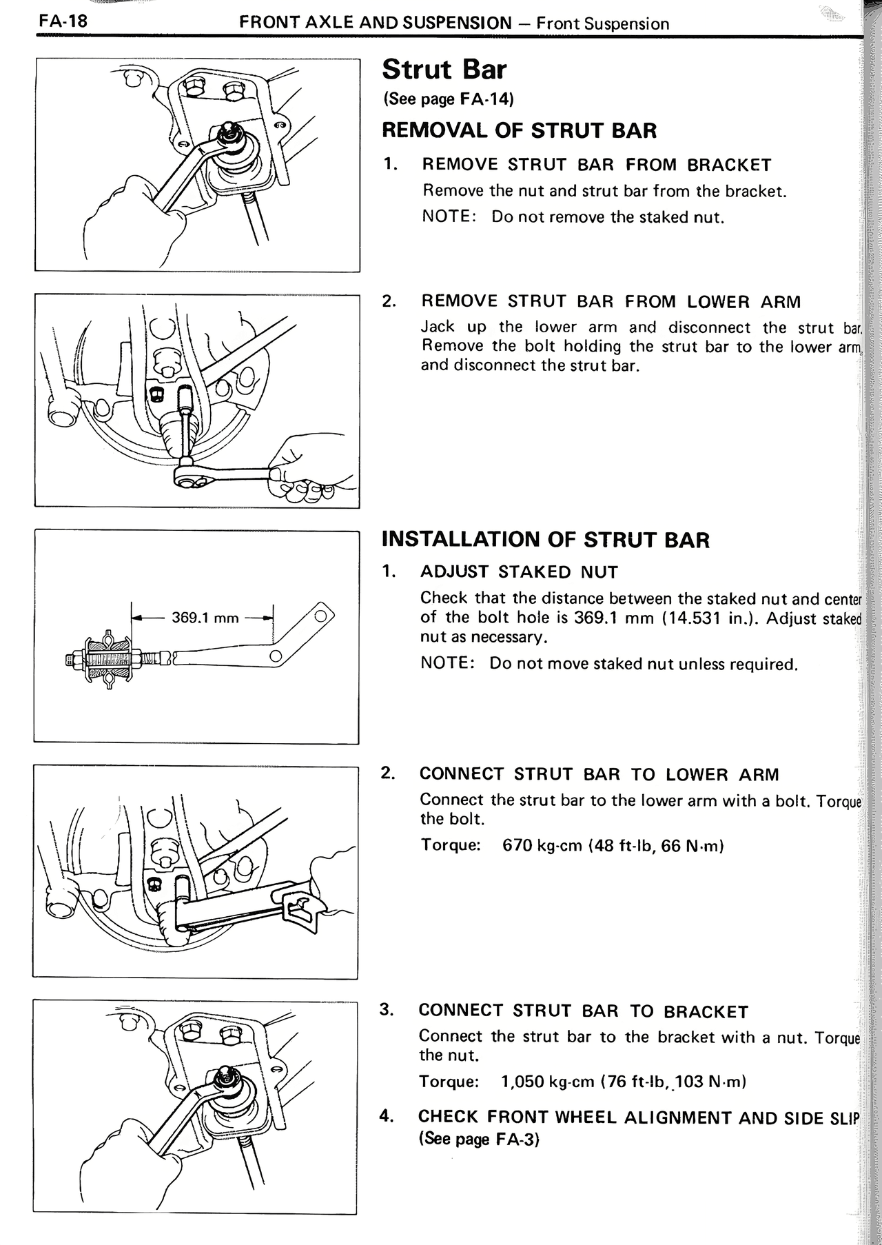 Strut Bar — MK2 Supra Front Axle And Suspension, page 18
