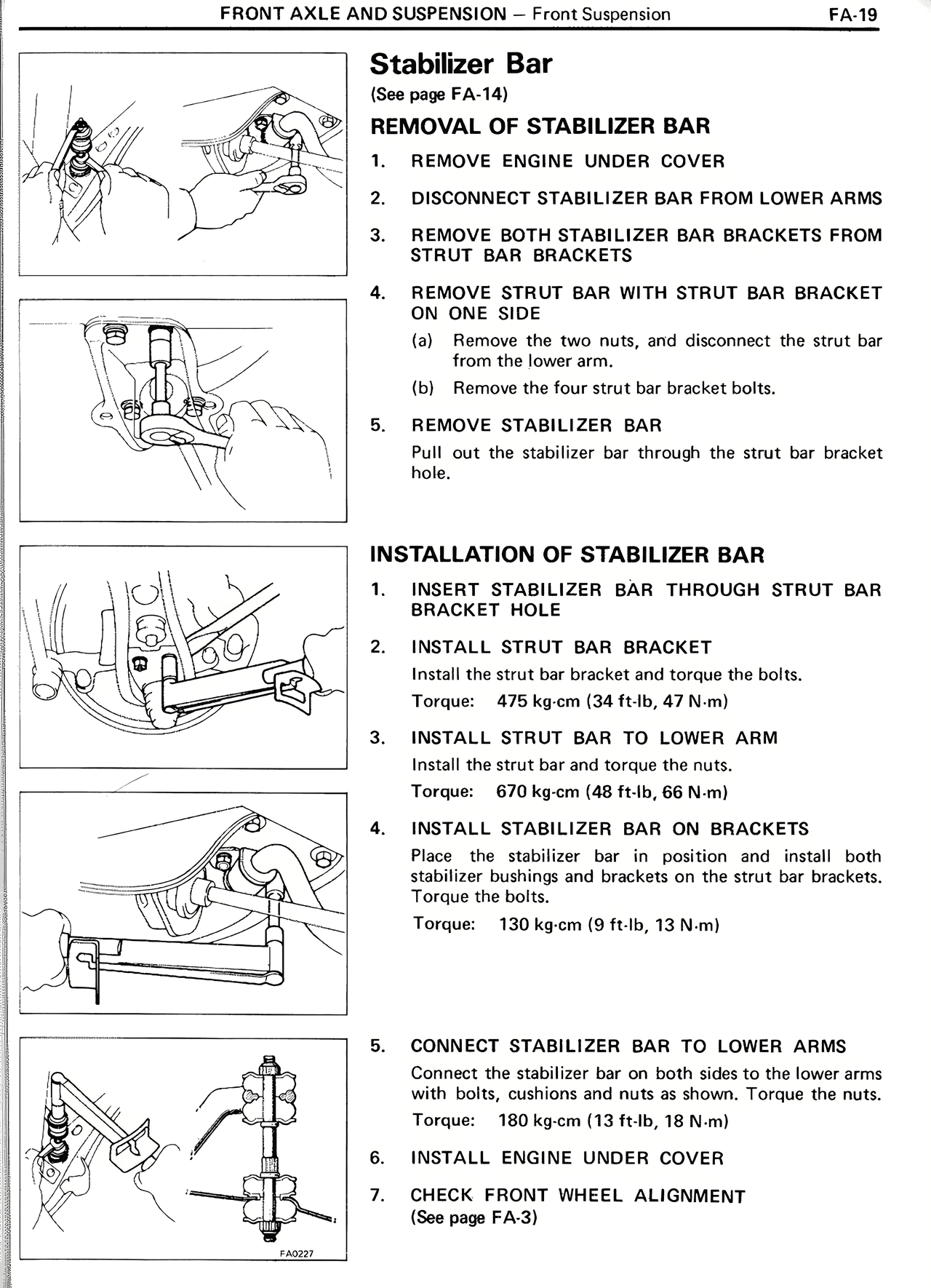 Stabilizer Bar — MK2 Supra Front Axle And Suspension, page 19