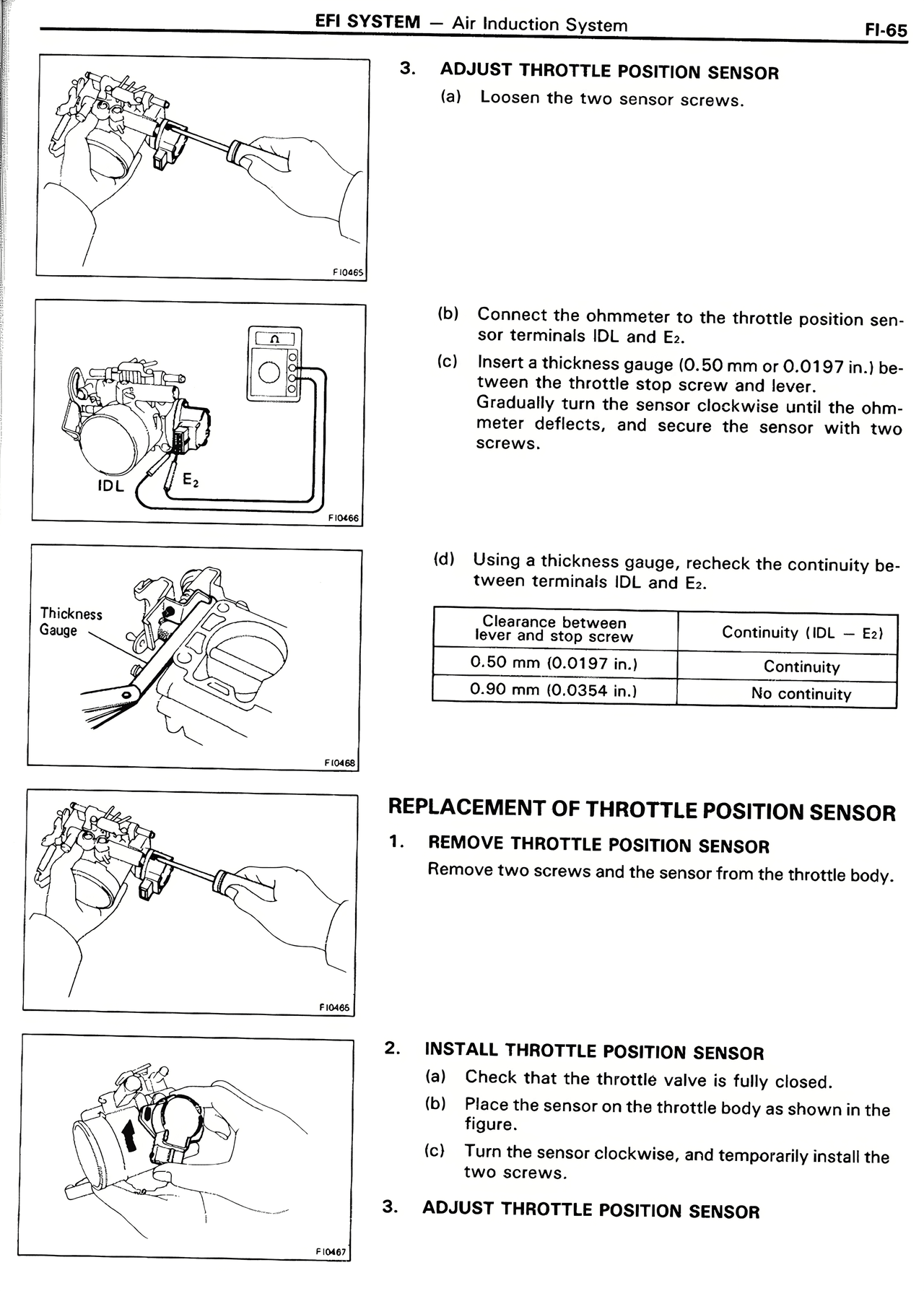 EFI System — MK2 Supra EFI System, page 65