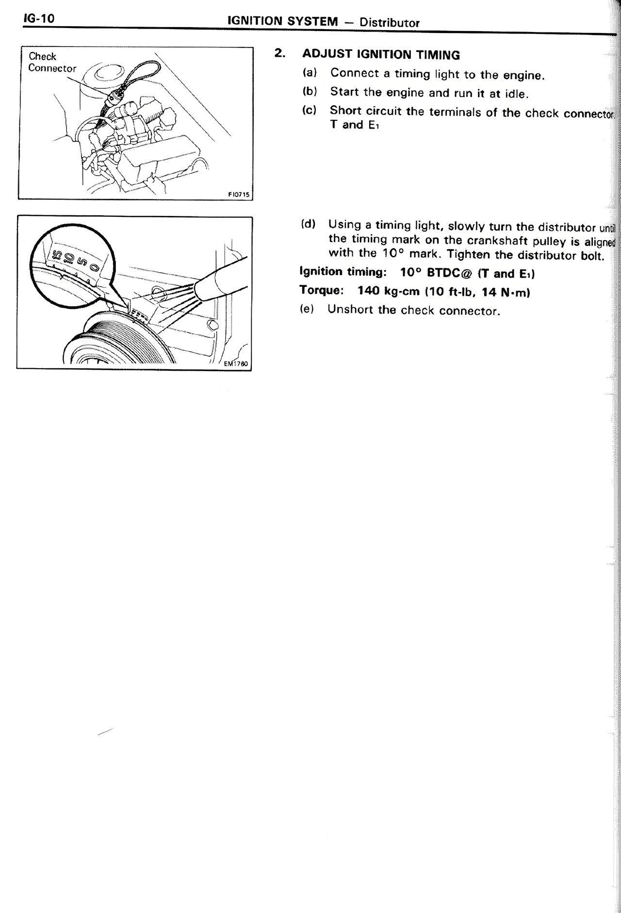 Ignition System — MK2 Supra Ignition System, page 10