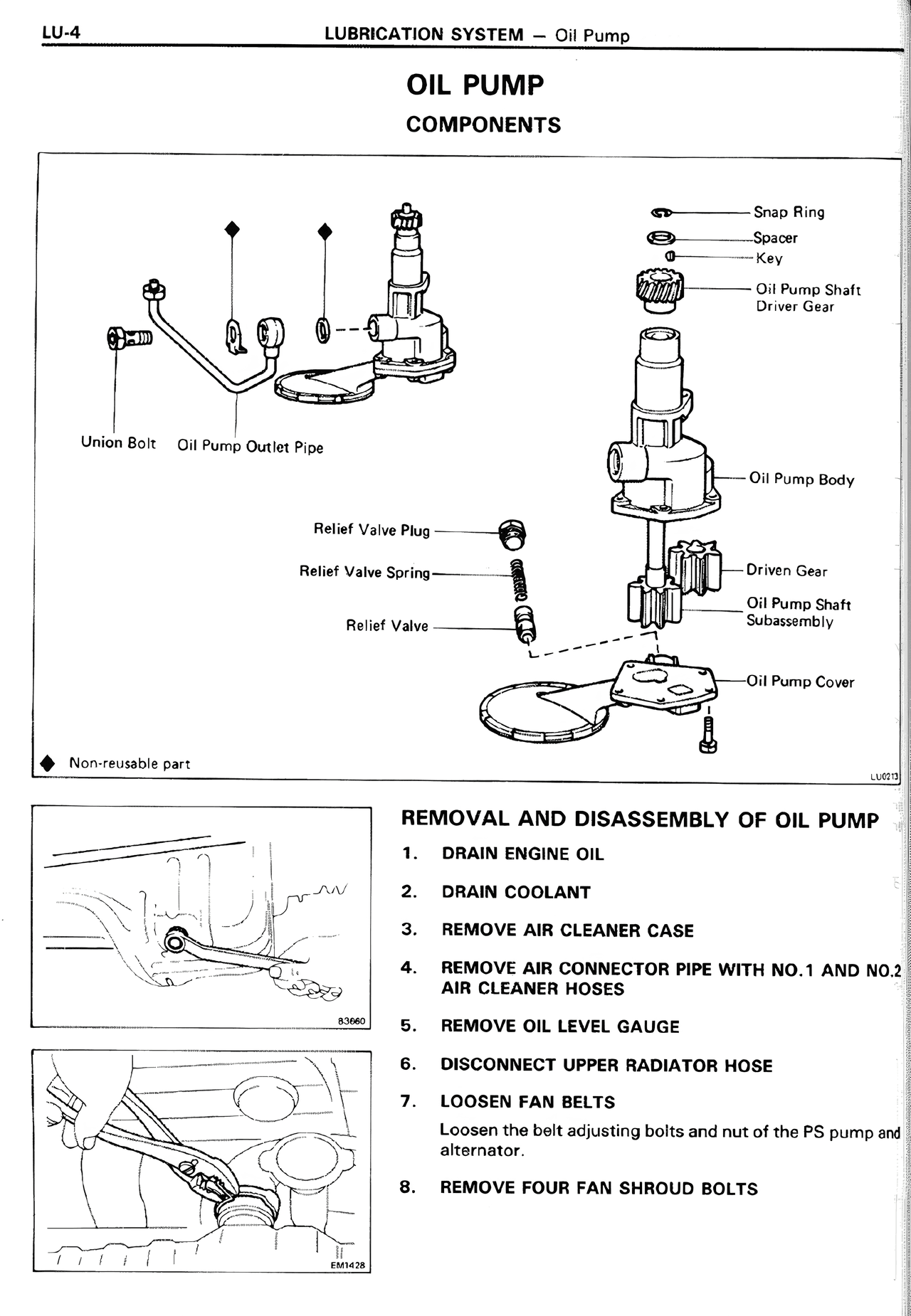 Oil Pump Components — MK2 Supra Lubrication System, page 4