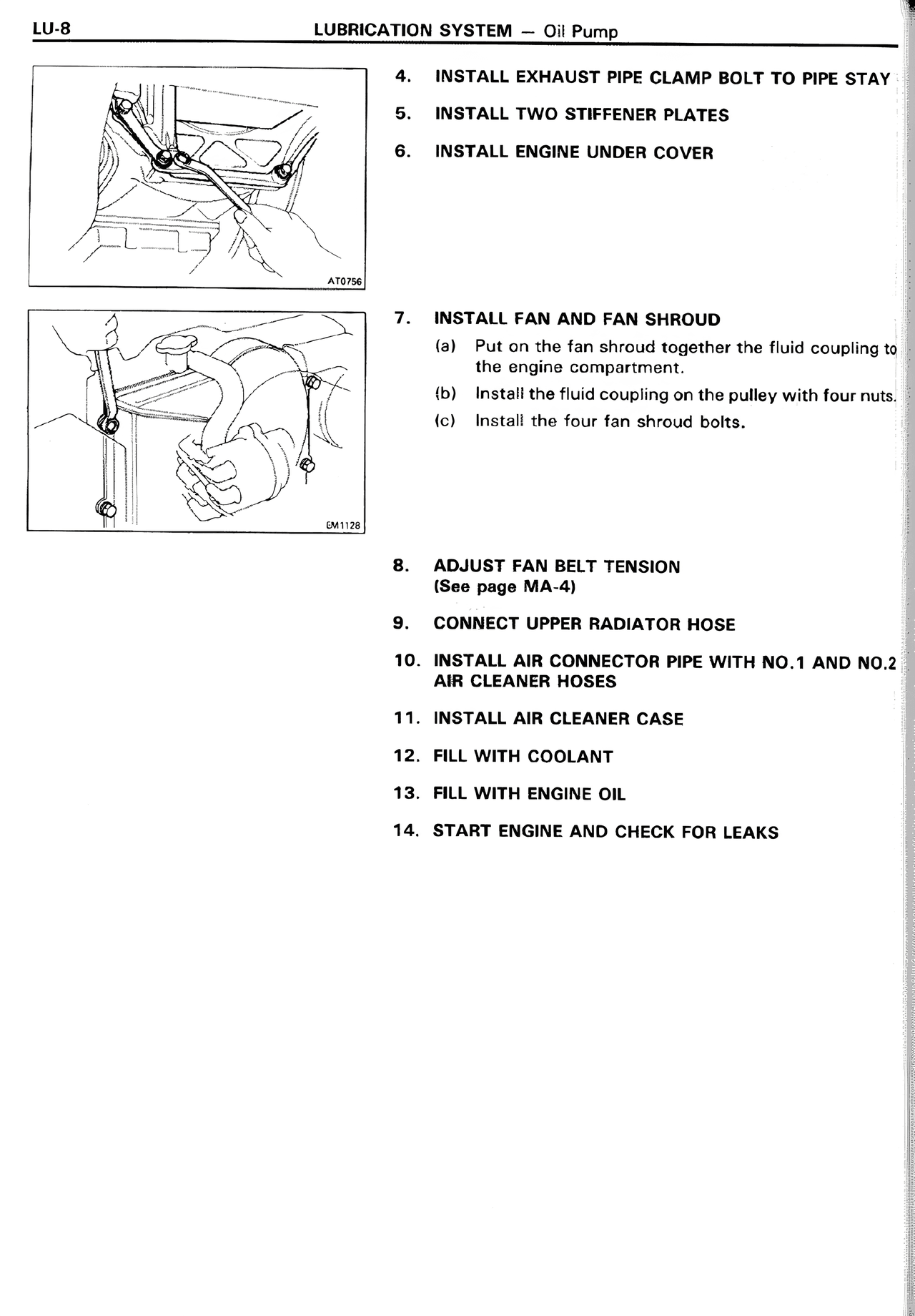Lubrication System — MK2 Supra Lubrication System, page 8