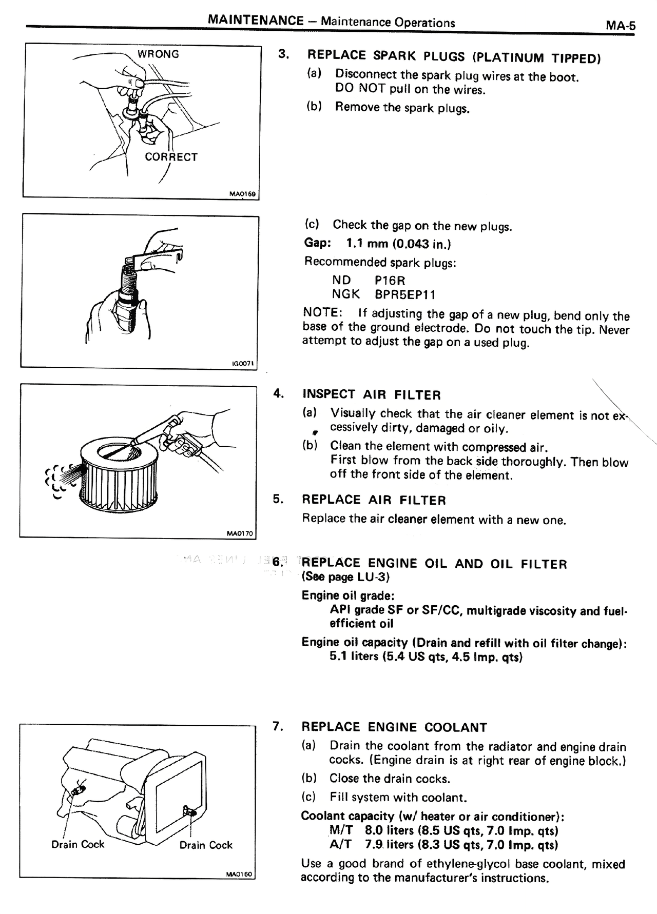 Maintenance — MK2 Supra Maintenance, page 5