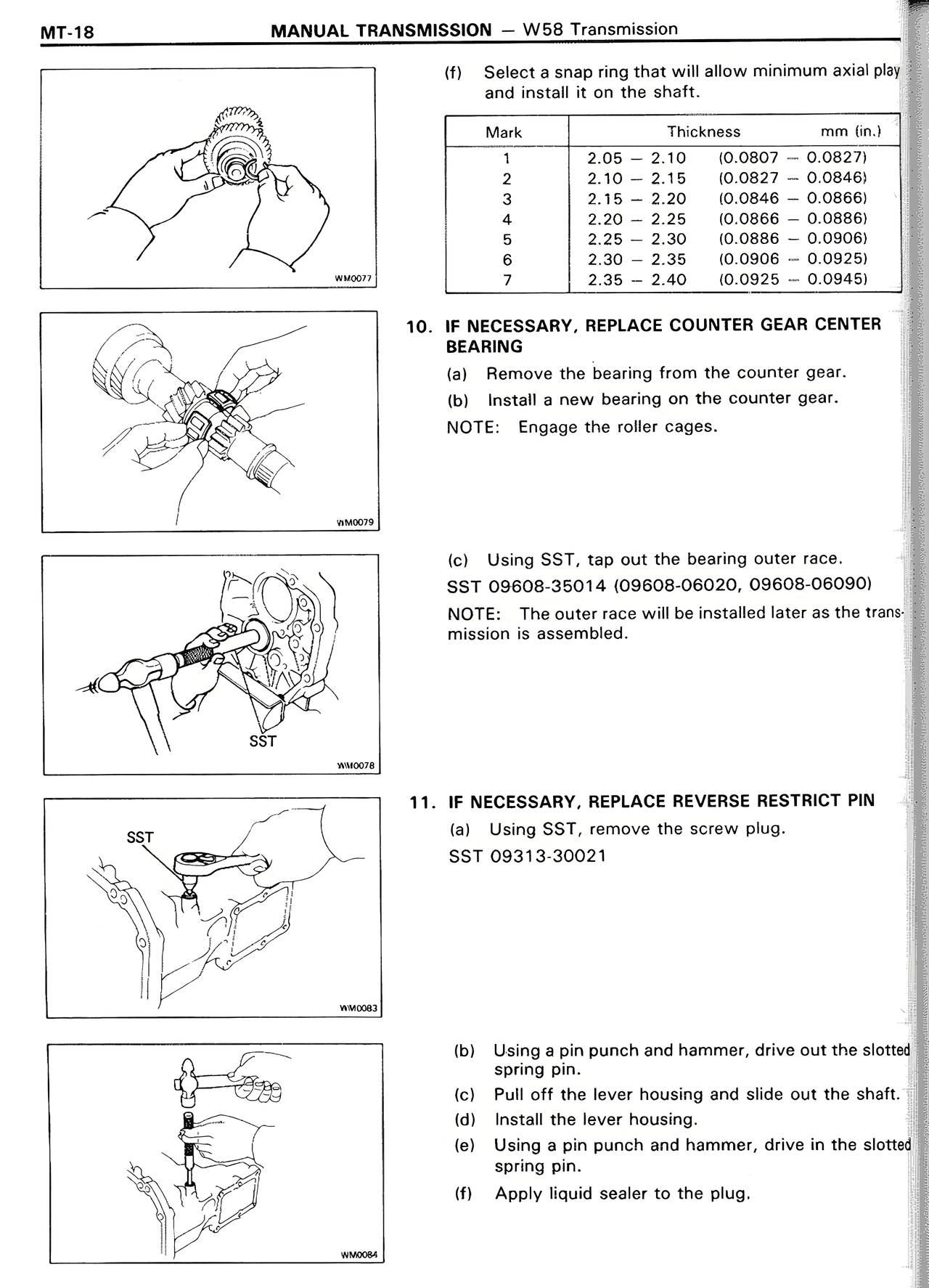 Manual Transmission — MK2 Supra Manual Transmission, page 18