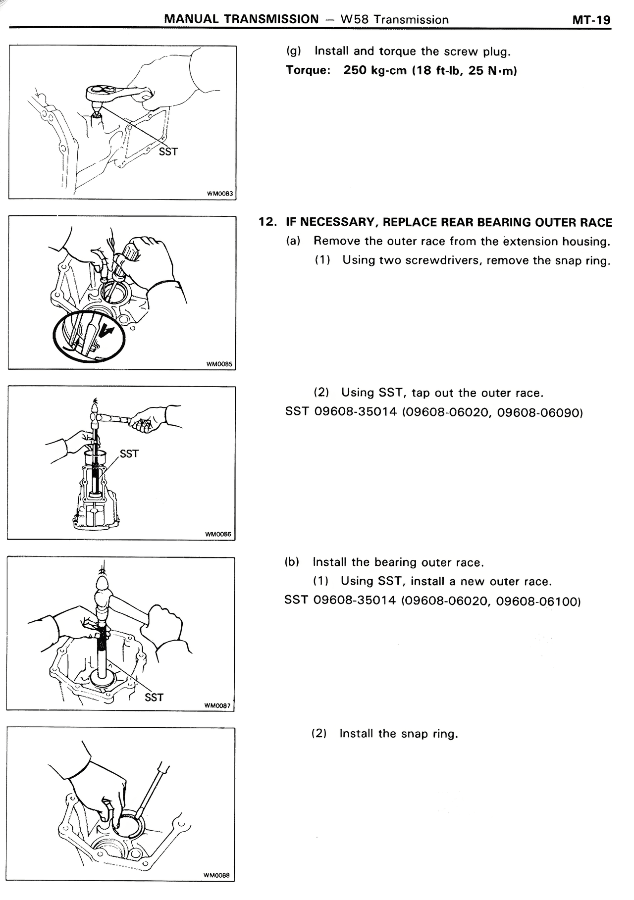 Manual Transmission — MK2 Supra Manual Transmission, page 19