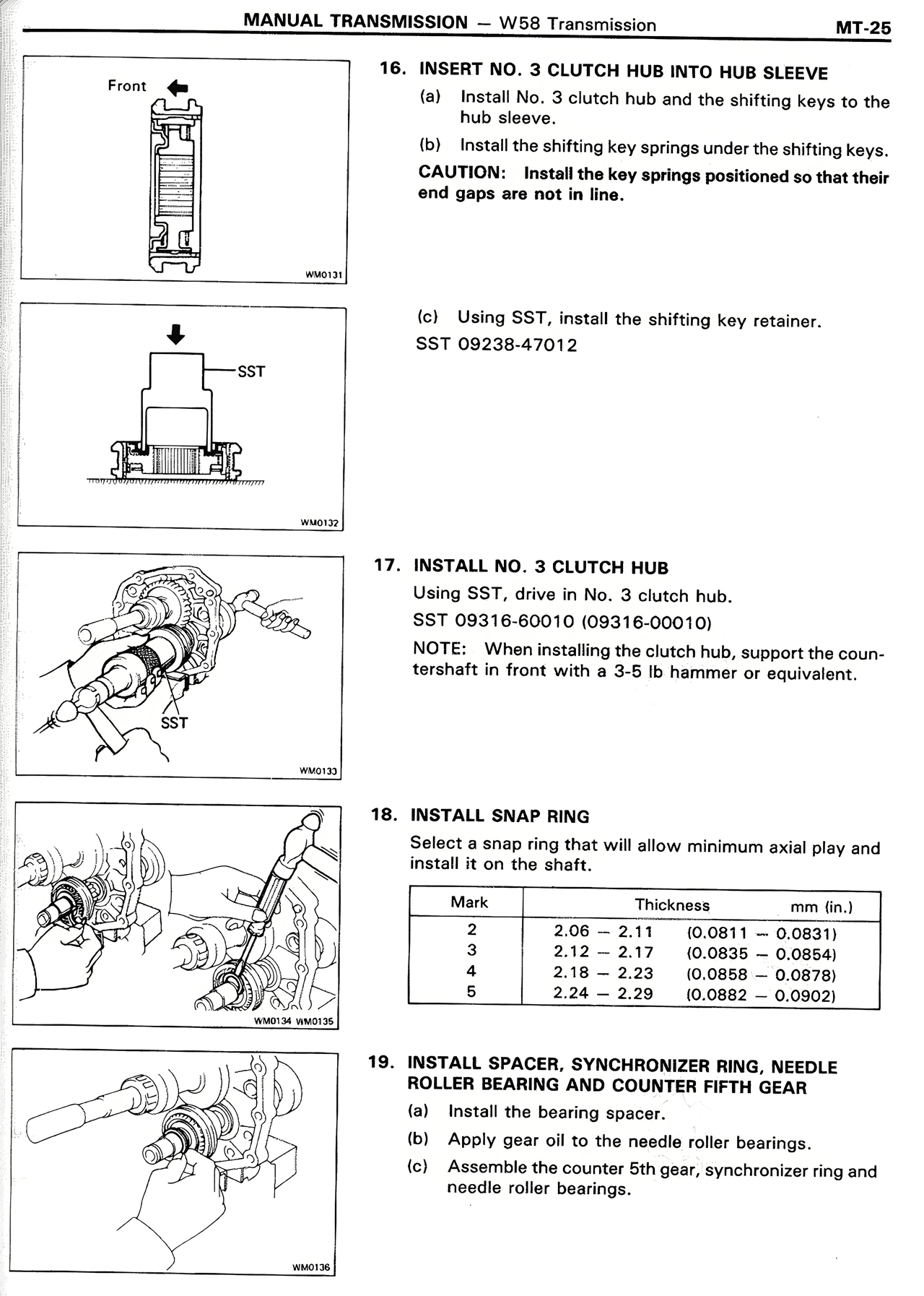 Manual Transmission — MK2 Supra Manual Transmission, page 25