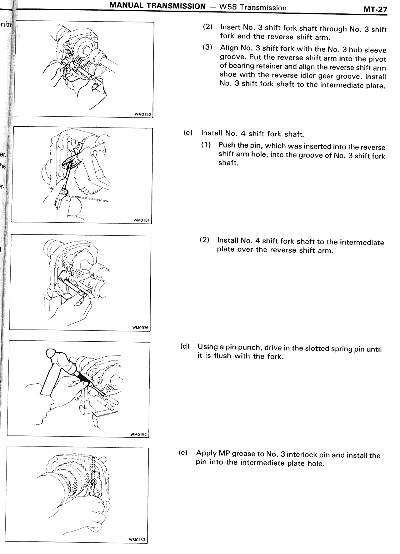 Manual Transmission — MK2 Supra Manual Transmission, page 27