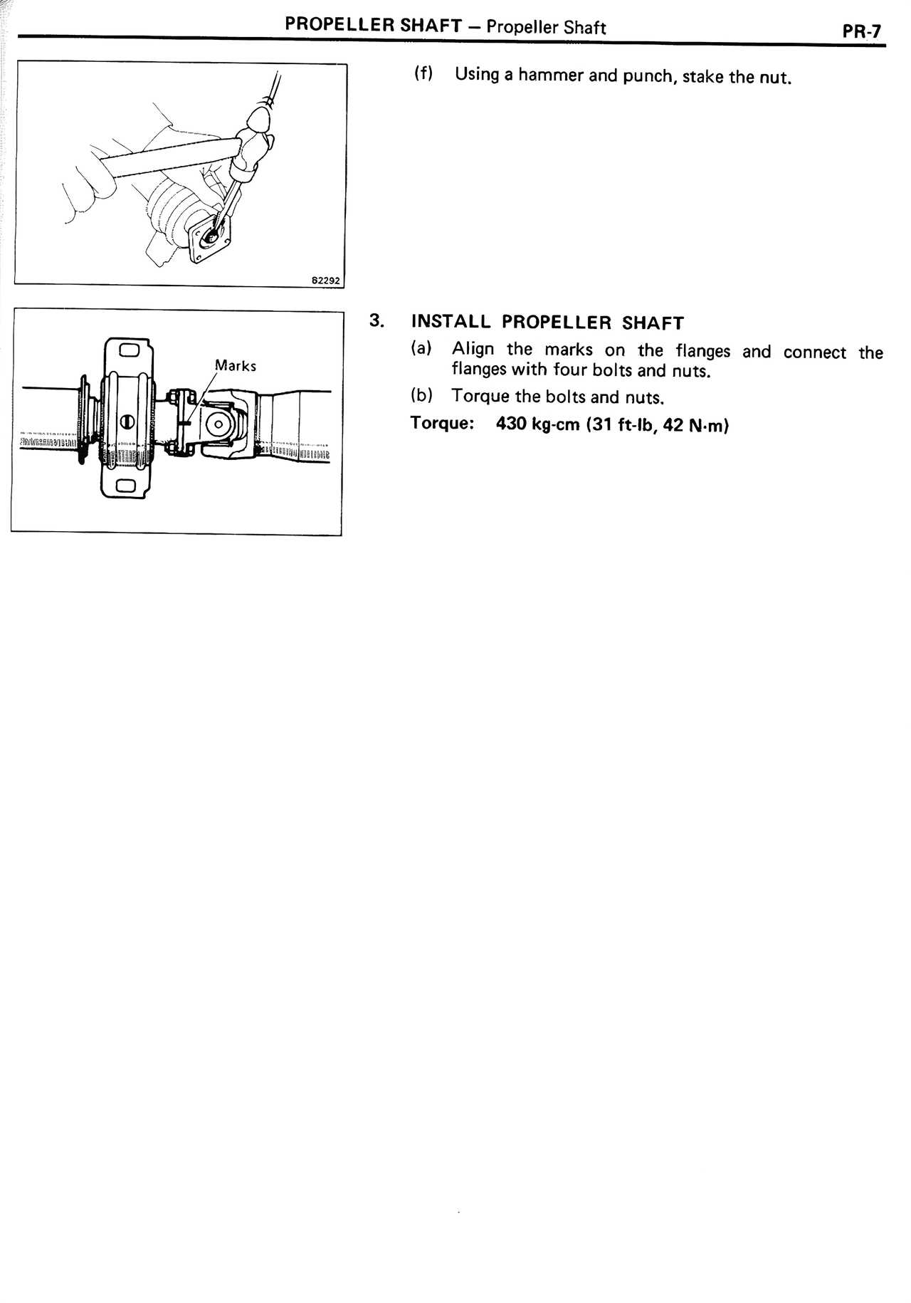 Propeller Shaft — MK2 Supra Propeller Shaft, page 7