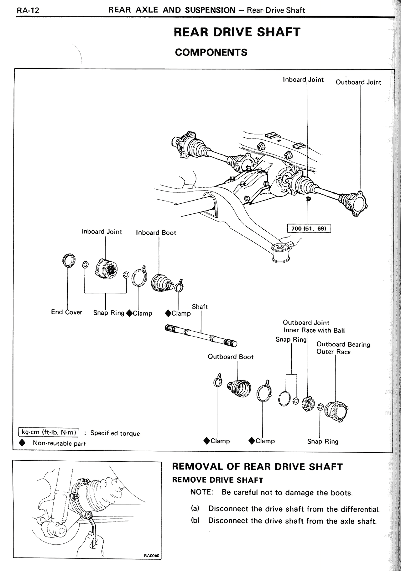 Rear Drive Shaft — MK2 Supra Rear Axle And Suspension, page 12