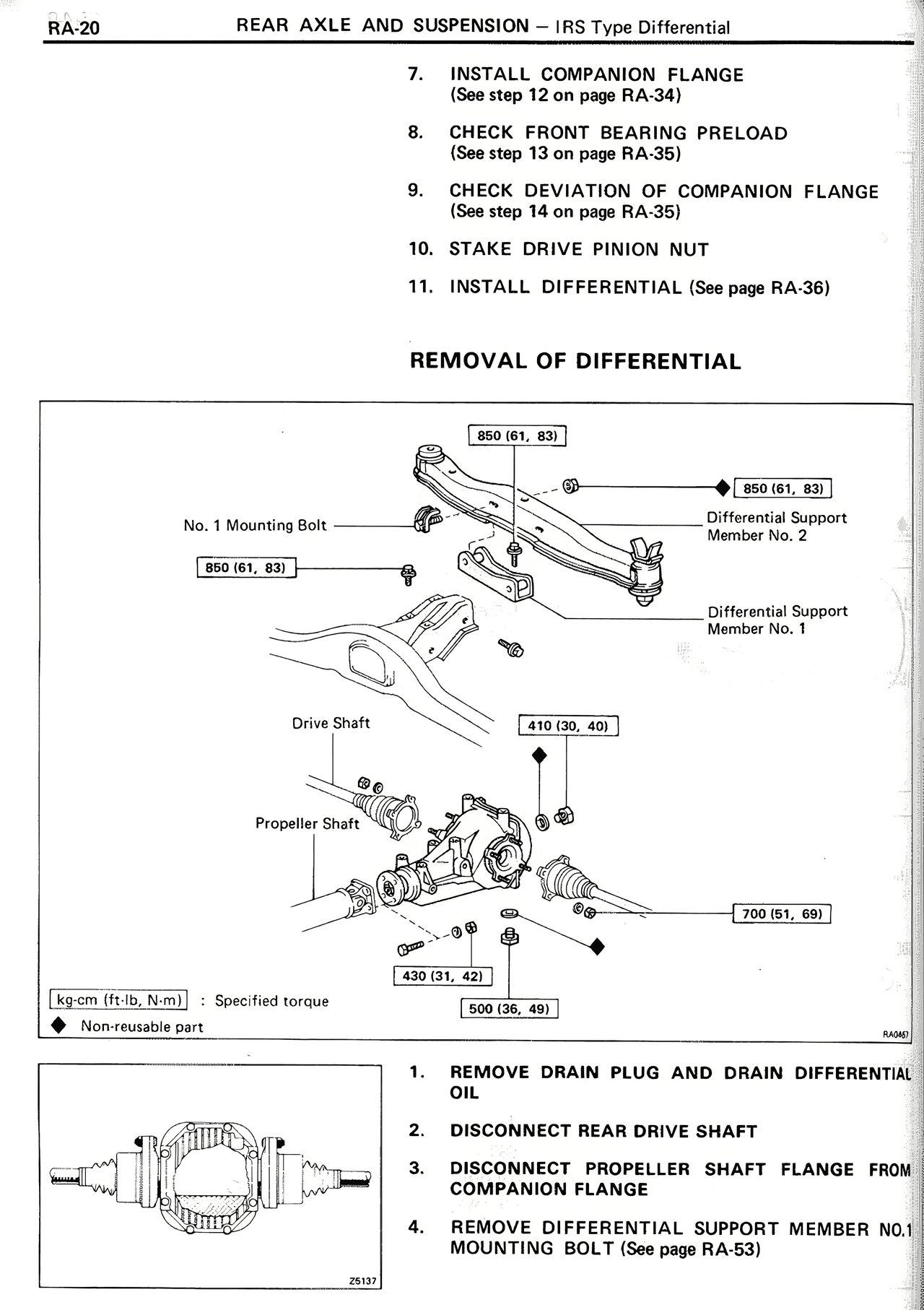 Rear Axle And Suspension — MK2 Supra Rear Axle And Suspension, page 20