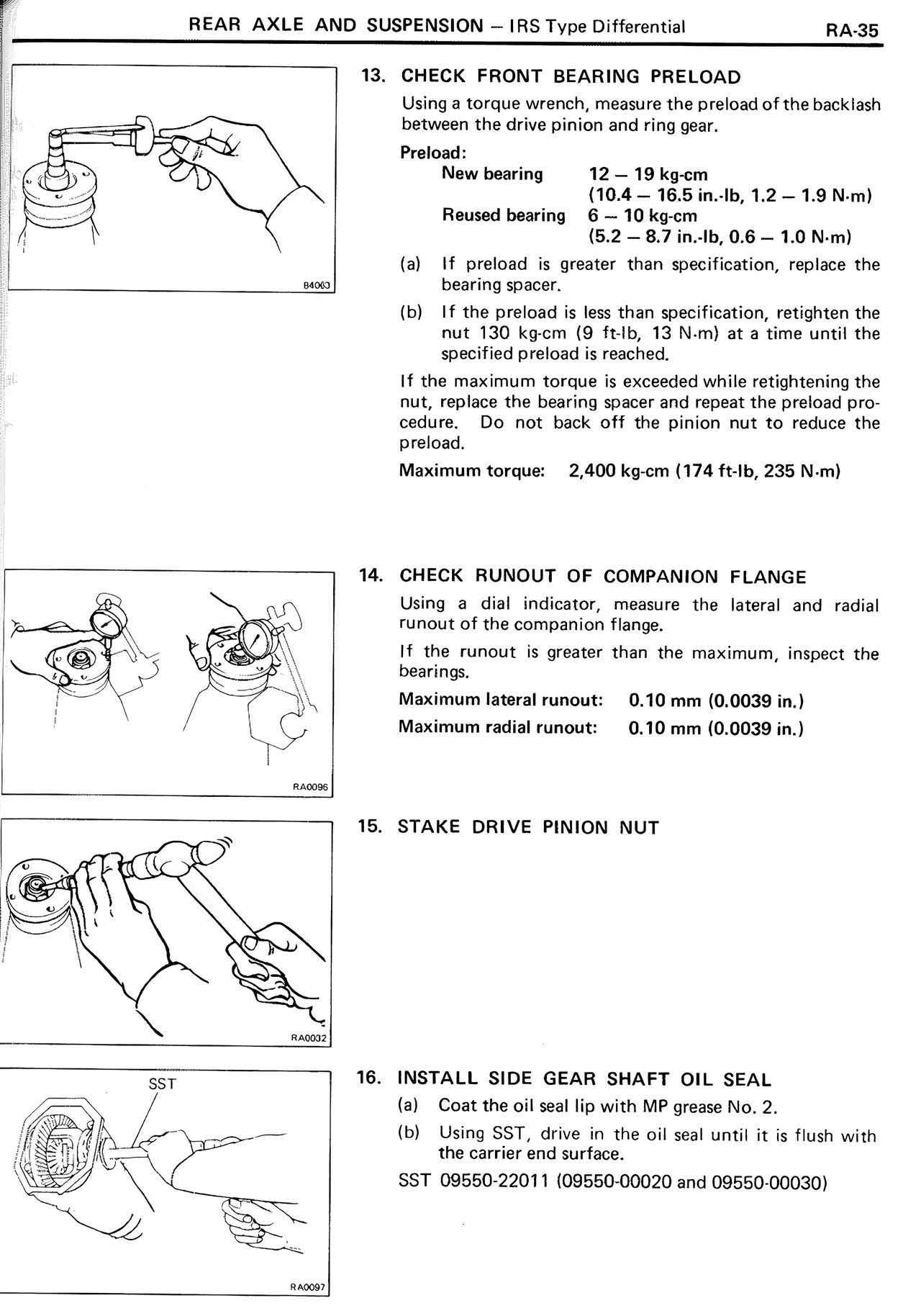 Rear Axle And Suspension — MK2 Supra Rear Axle And Suspension, page 35