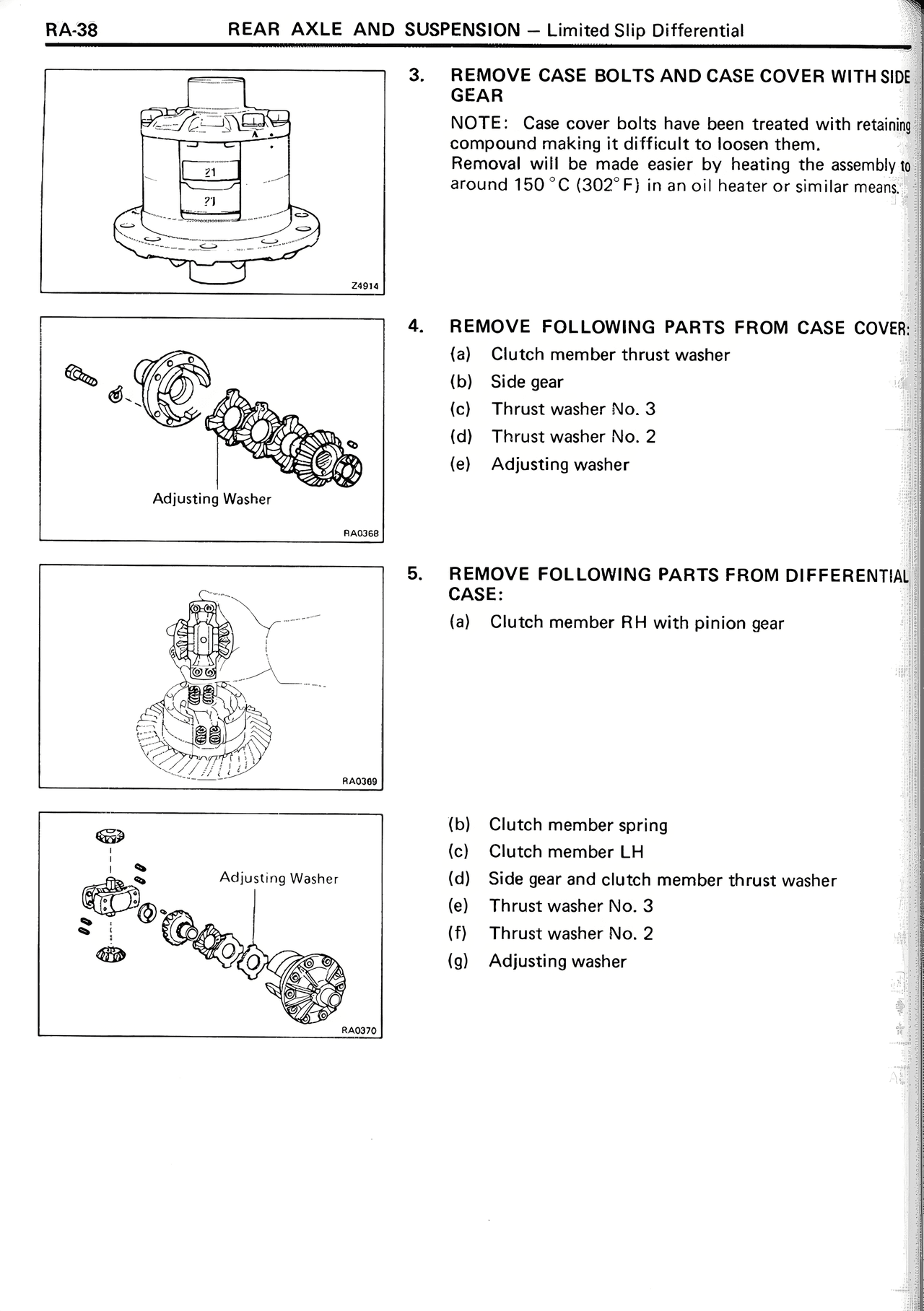 Rear Axle And Suspension — MK2 Supra Rear Axle And Suspension, page 38
