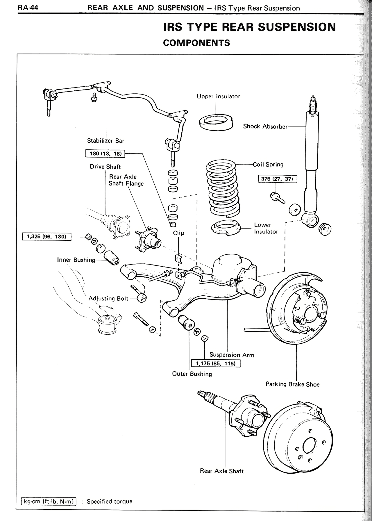 Irs Type Rear Suspension Components — MK2 Supra Rear Axle And Suspension, page 44