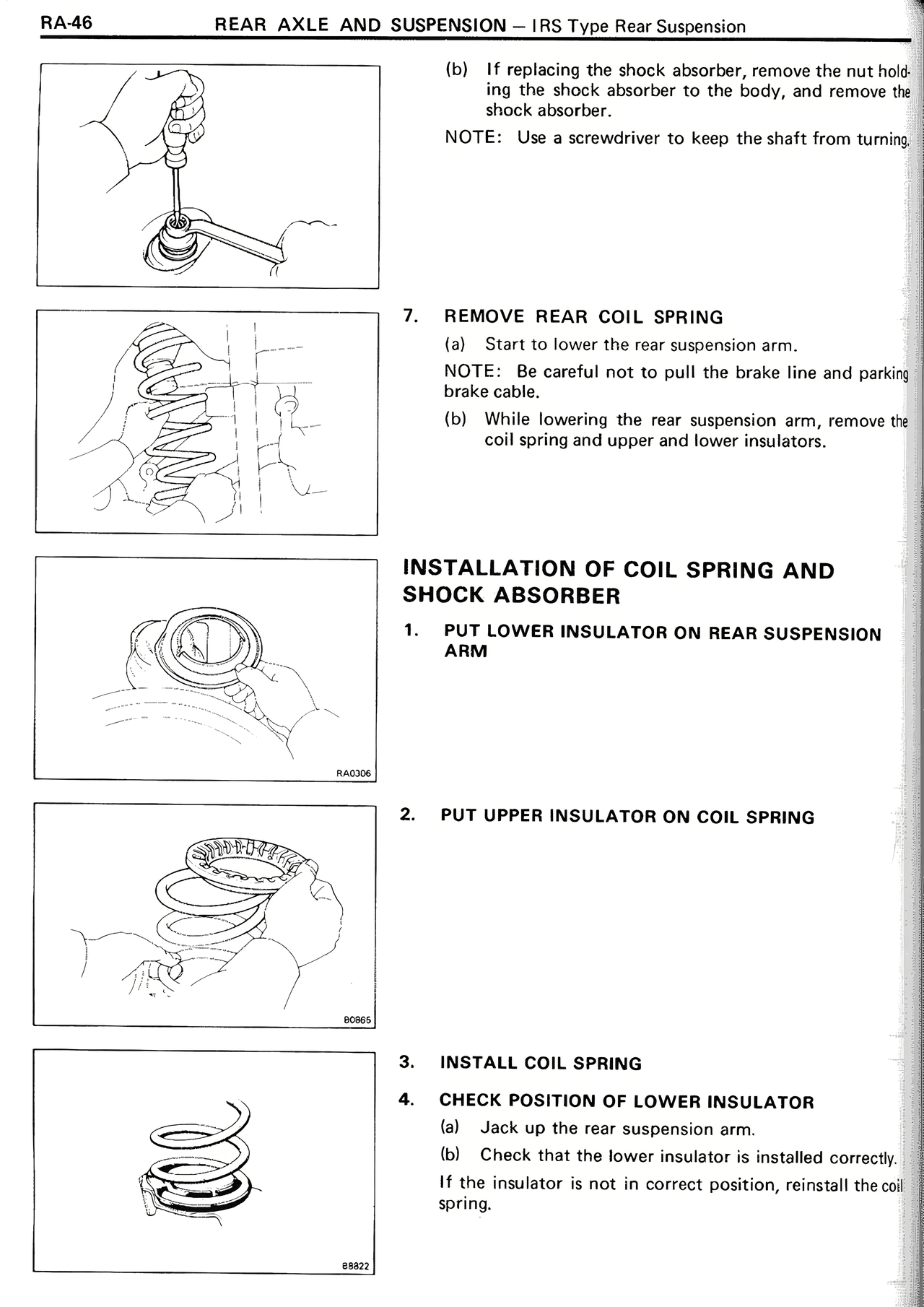 Rear Axle And Suspension — MK2 Supra Rear Axle And Suspension, page 46