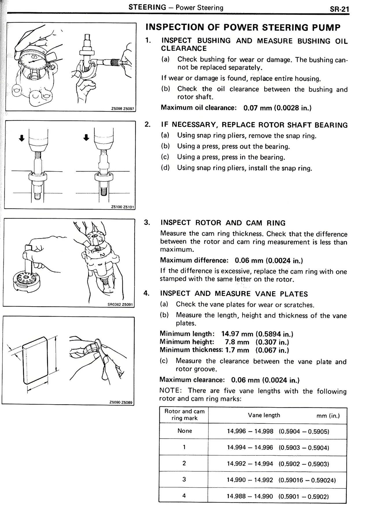 Inspection of Power Steering Pump — MK2 Supra Steering, page 21