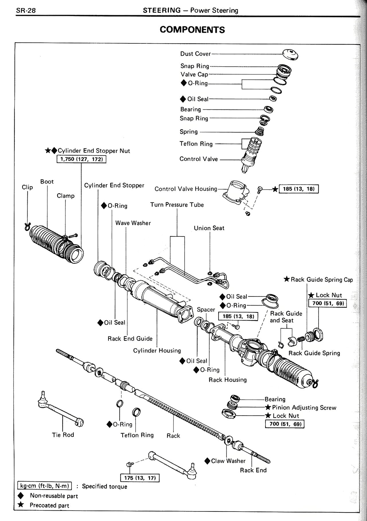 Components — MK2 Supra Steering, page 28