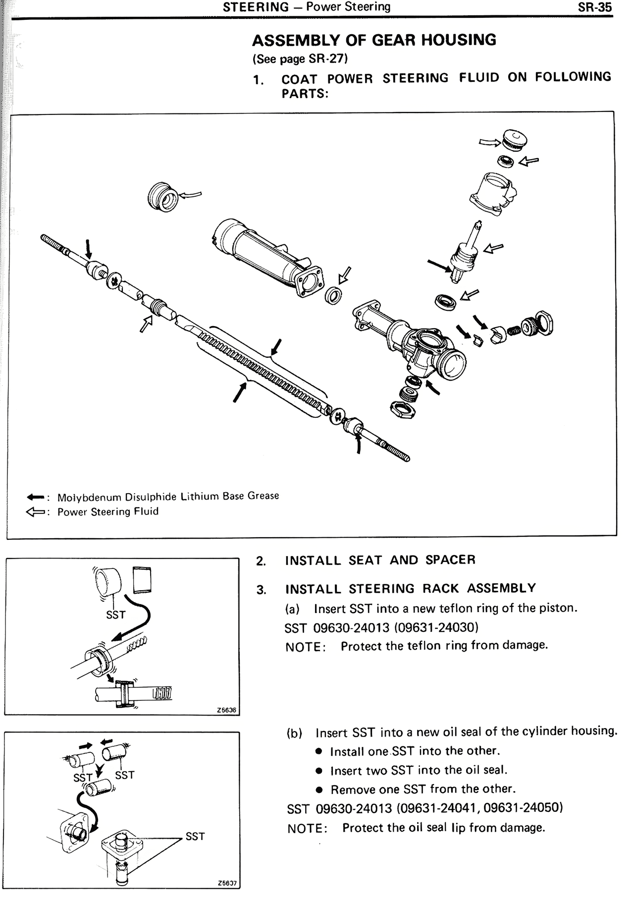 Assembly of Gear Housing — MK2 Supra Steering, page 35