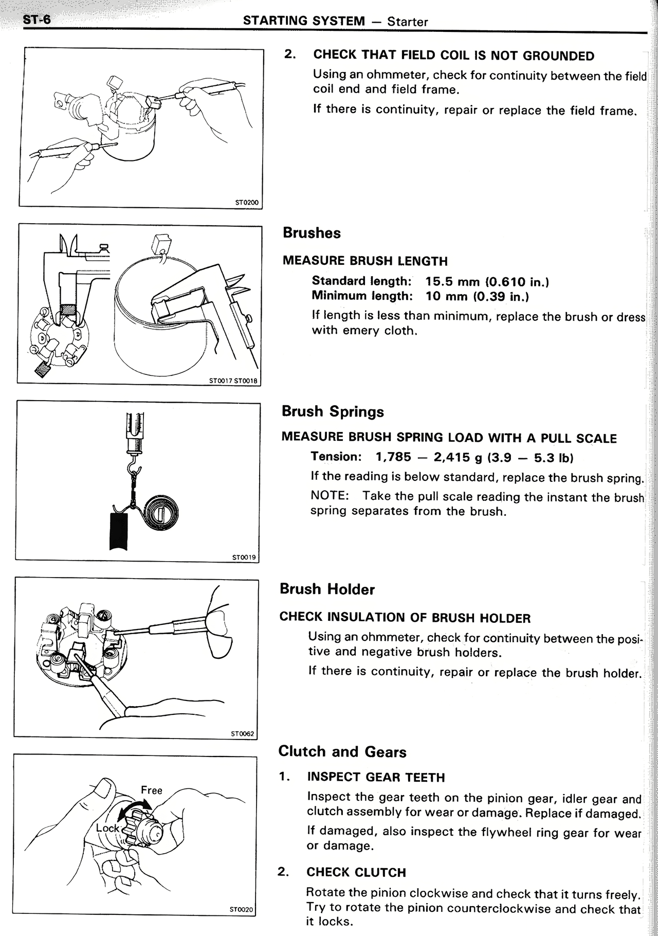 Starting System — MK2 Supra Starting System, page 6