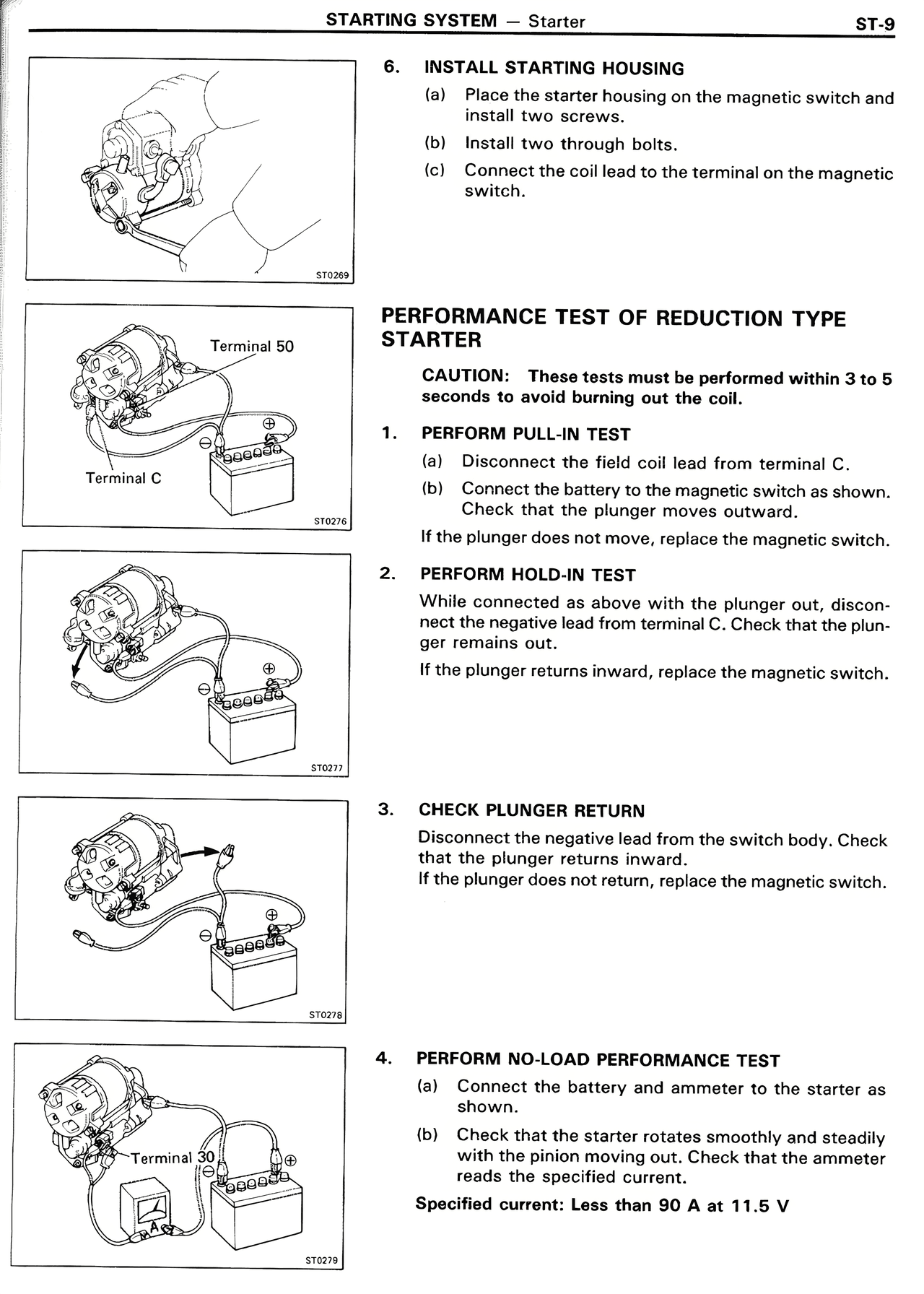 Starting System — MK2 Supra Starting System, page 9